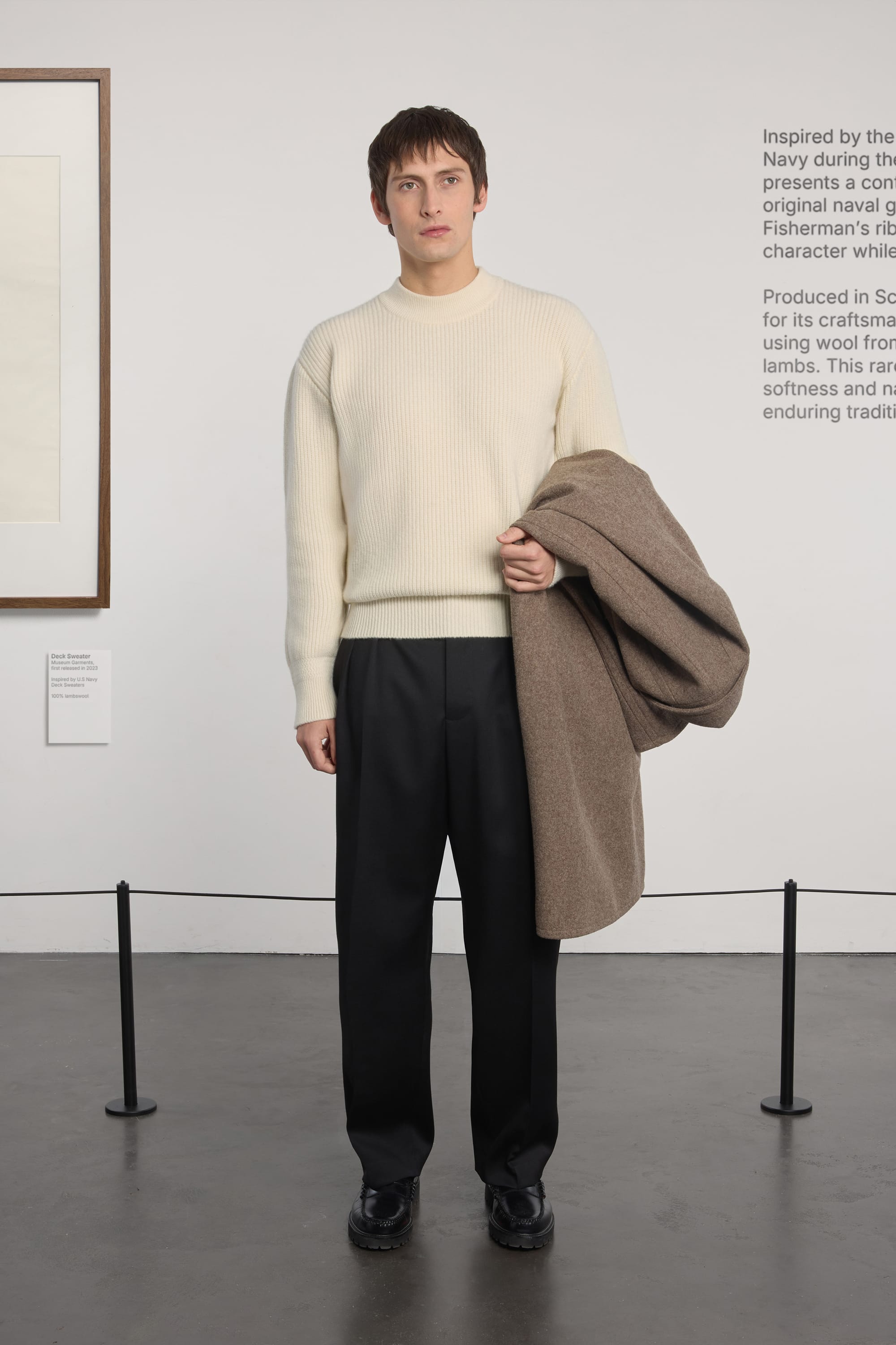 Lambswool Deck Sweater - Natural