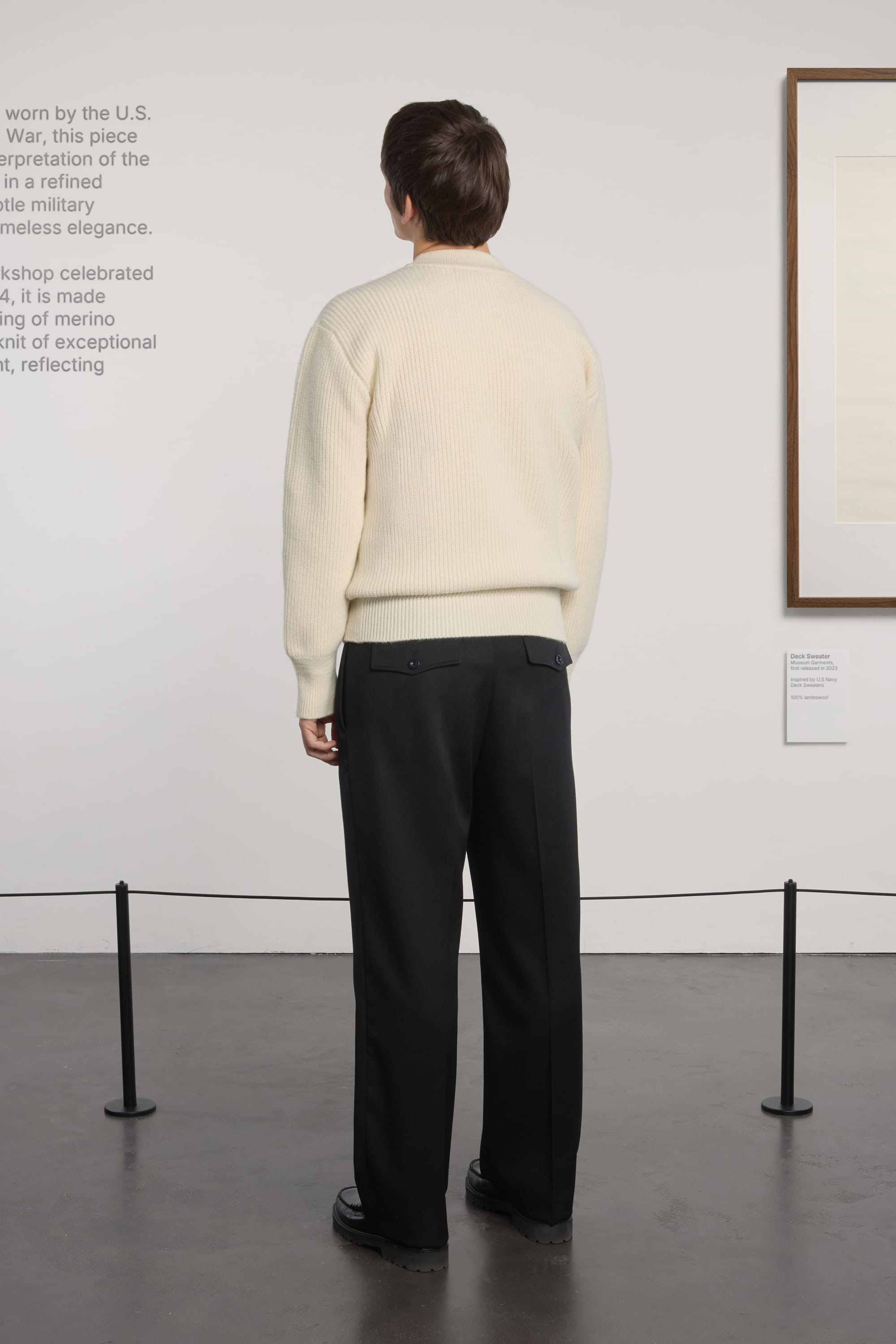 Lambswool Deck Sweater - Natural