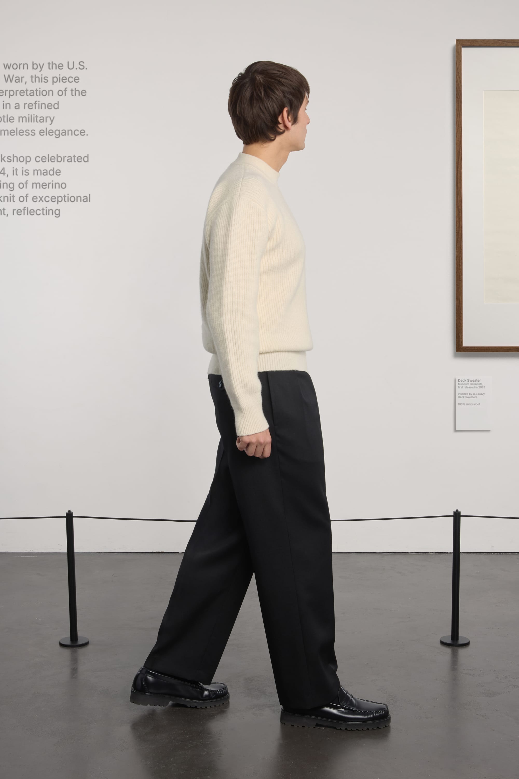 Lambswool Deck Sweater - Natural