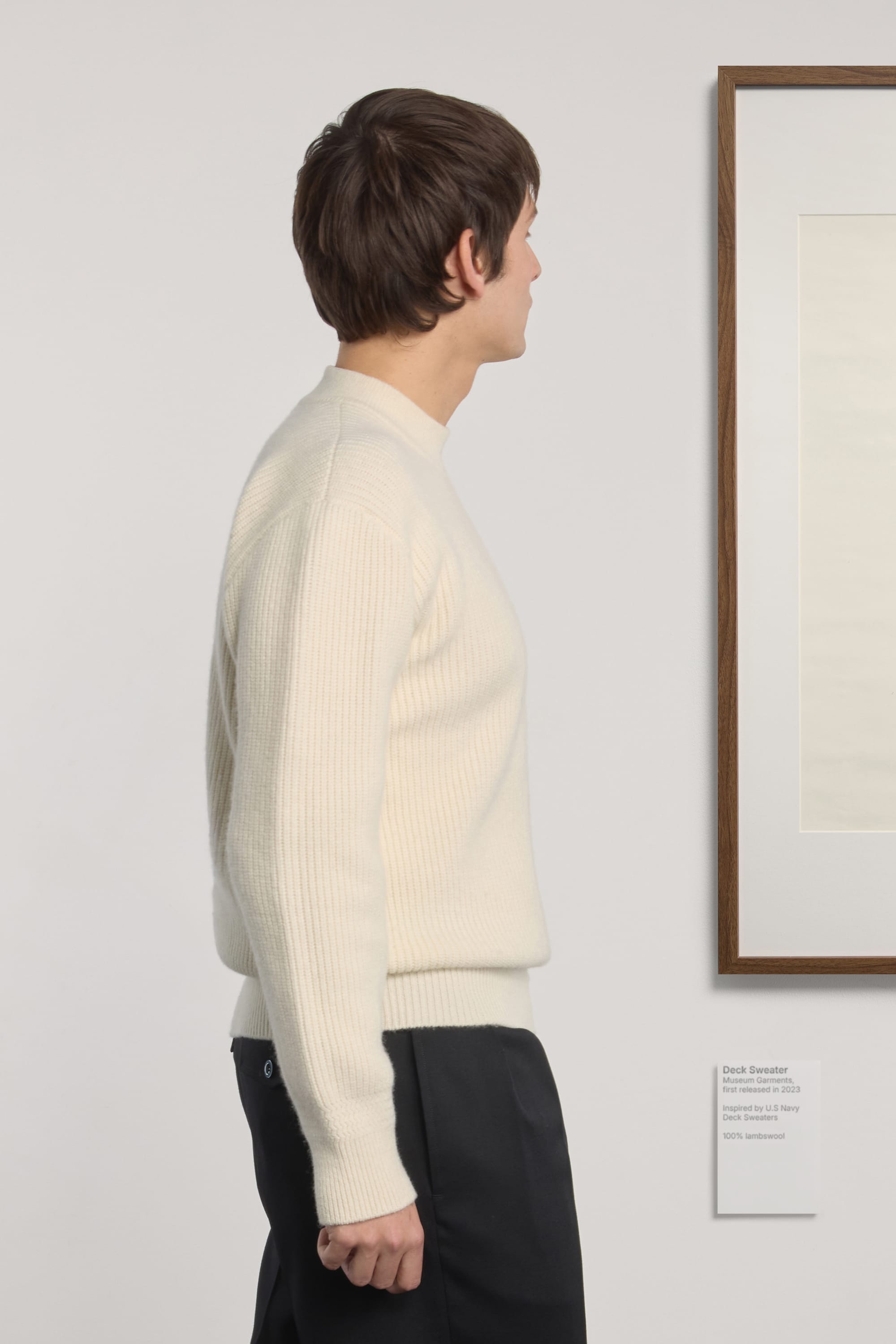 Lambswool Deck Sweater - Natural