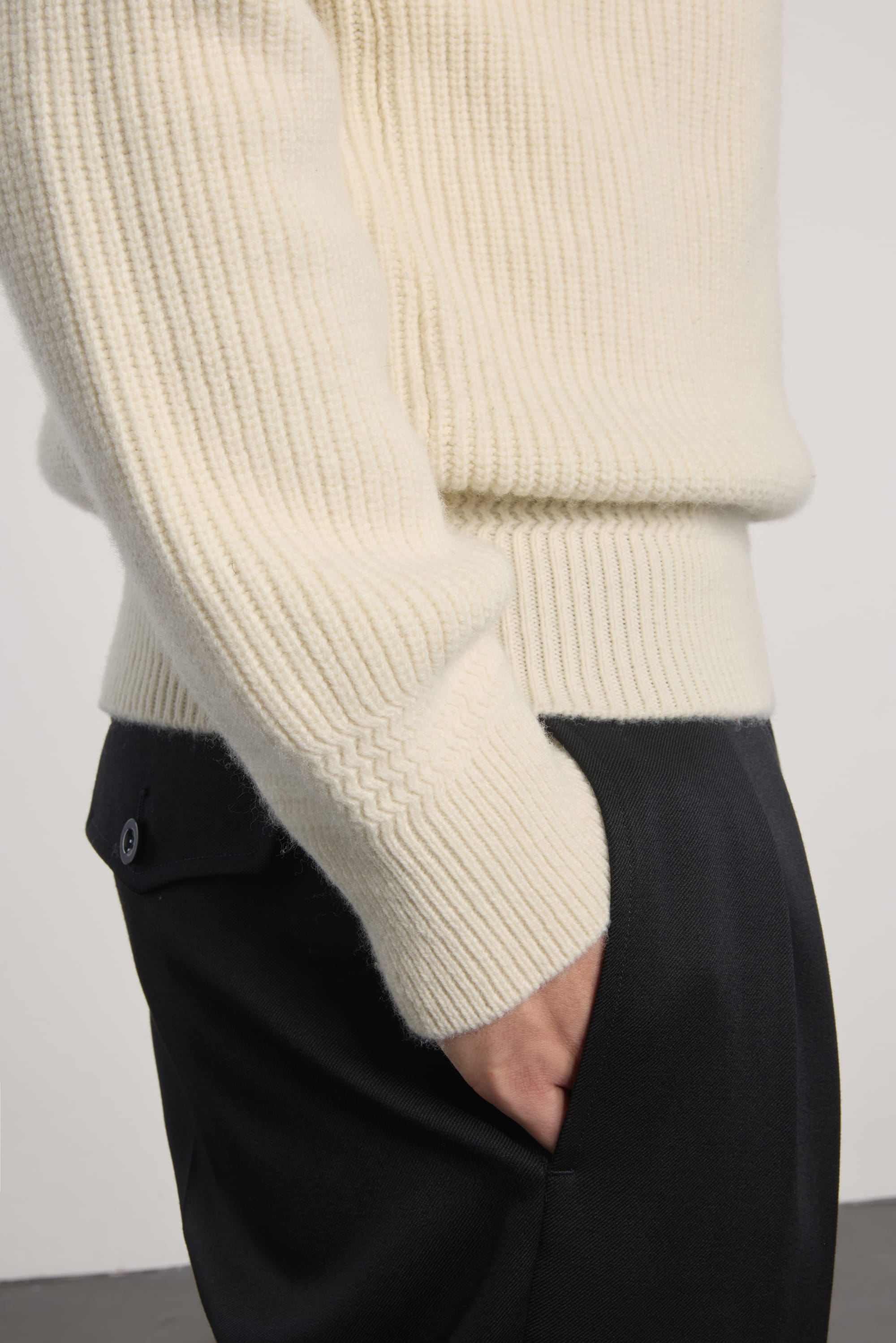 Lambswool Deck Sweater - Natural