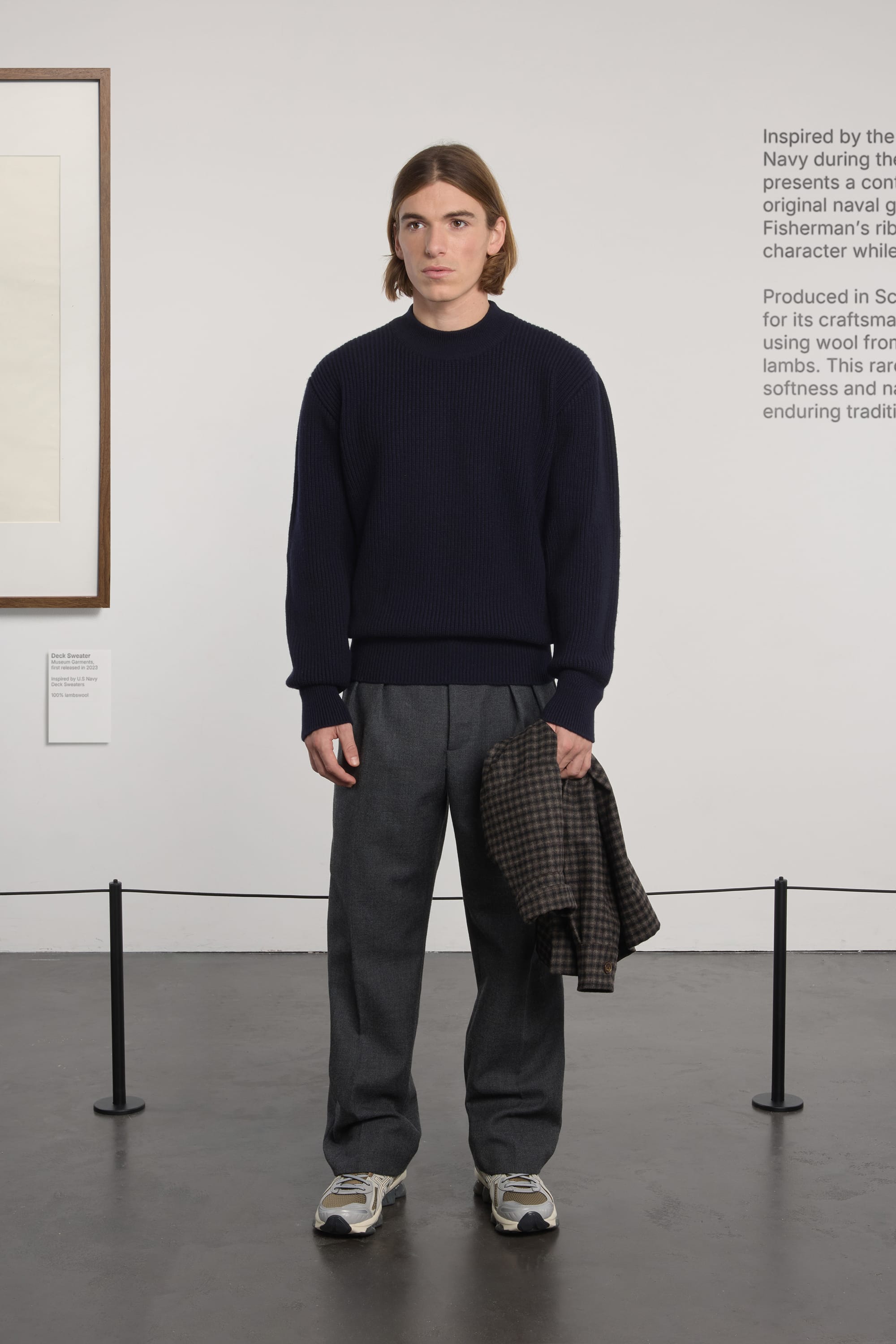 Lambswool Deck Sweater - Navy