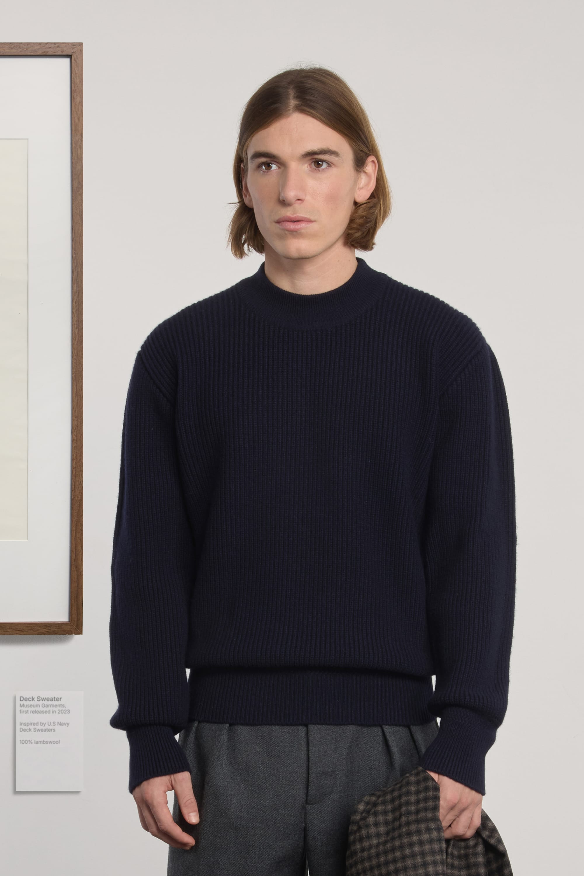 Lambswool Deck Sweater - Navy