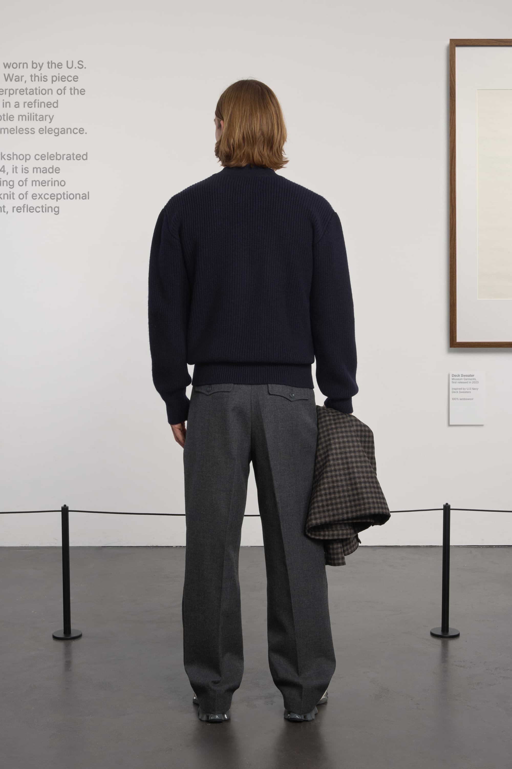 Lambswool Deck Sweater - Navy