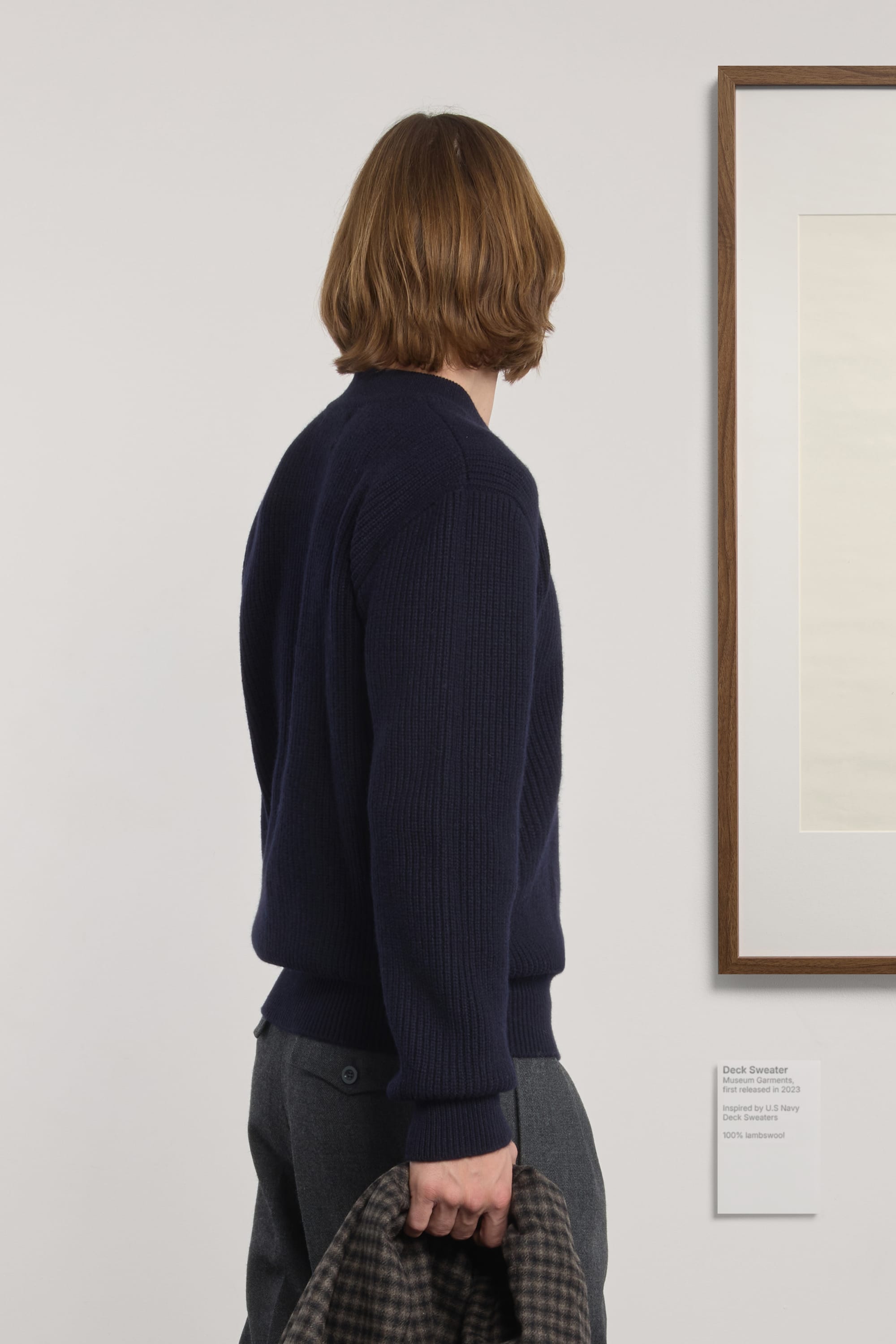 Lambswool Deck Sweater - Navy