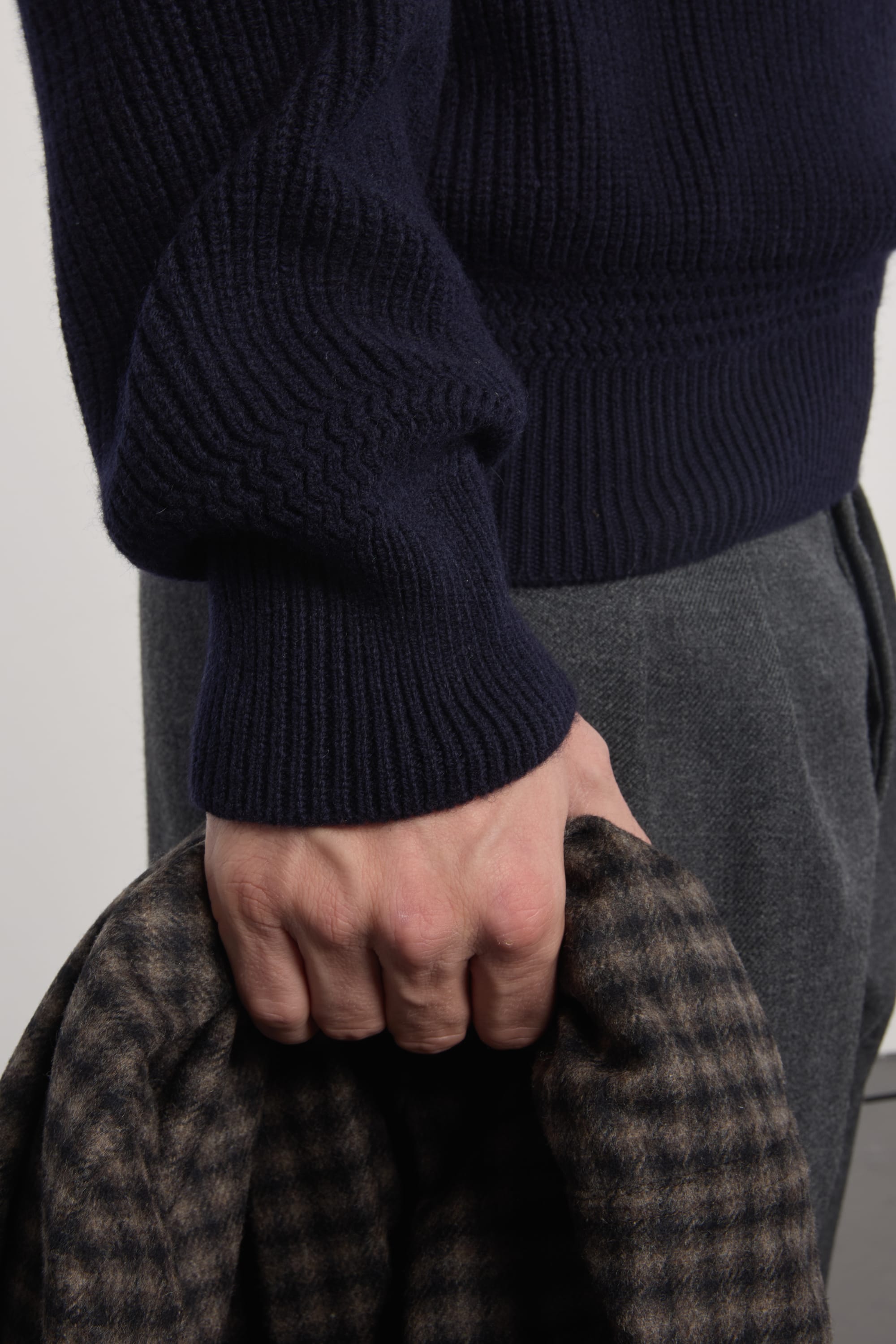 Lambswool Deck Sweater - Navy