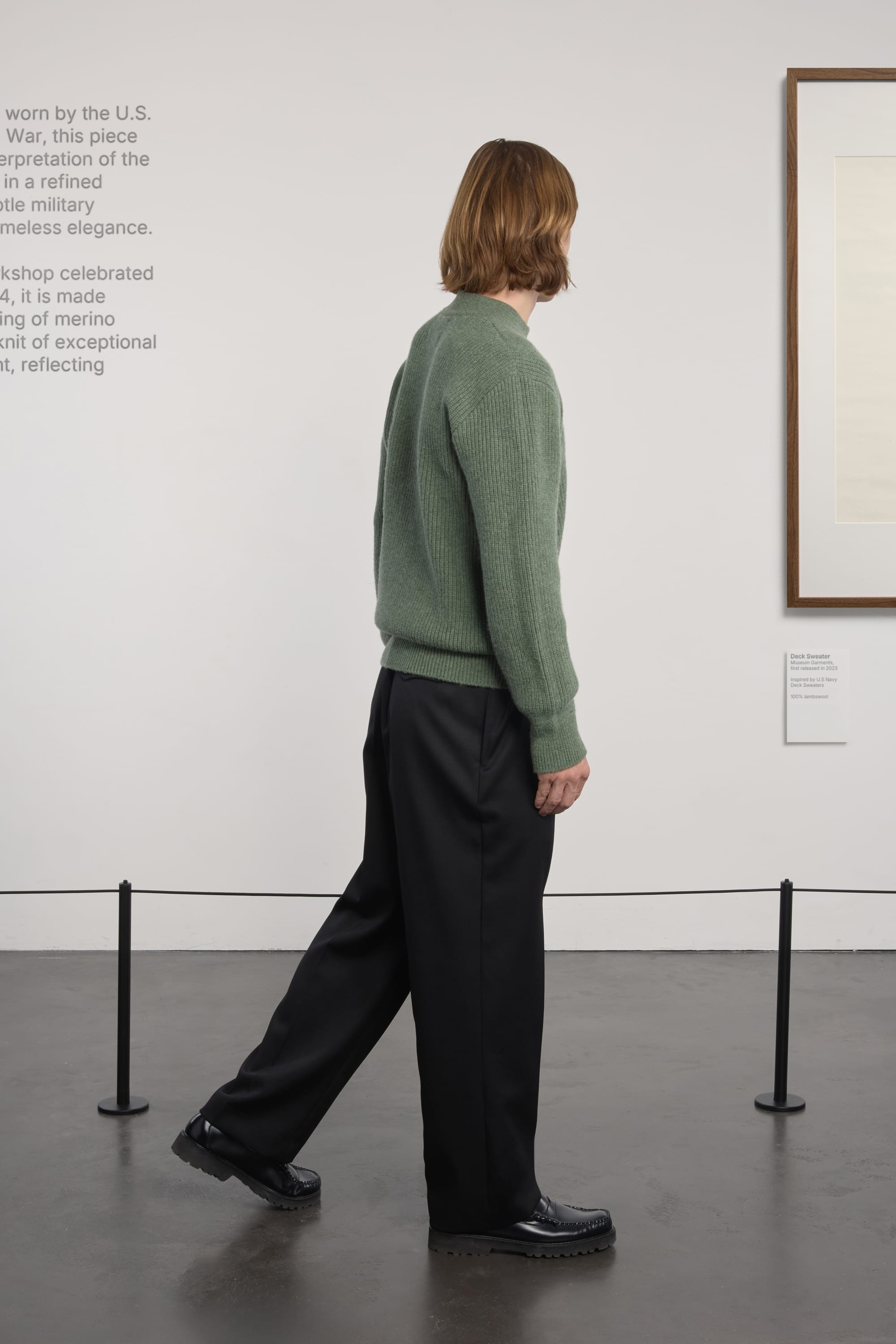 Deck Sweater - Laine d’Agneau - Sauge