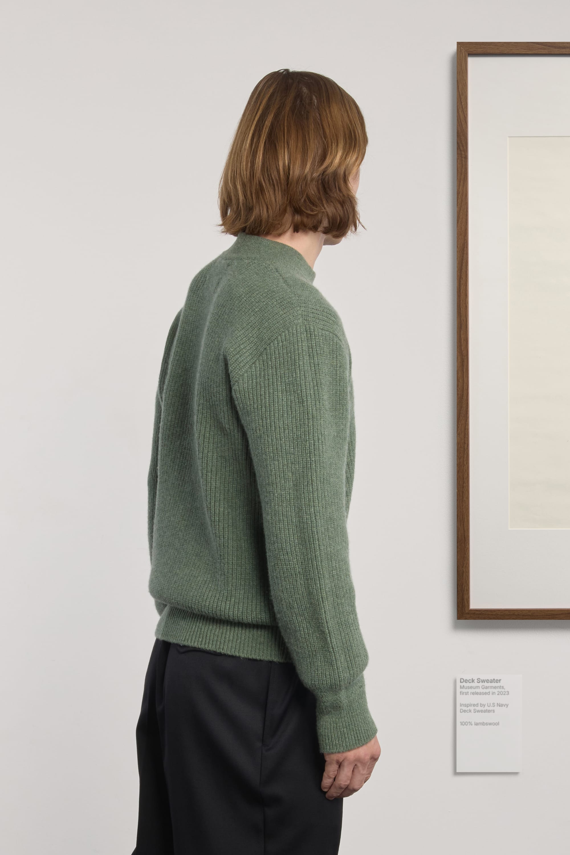 Deck Sweater - Laine d’Agneau - Sauge