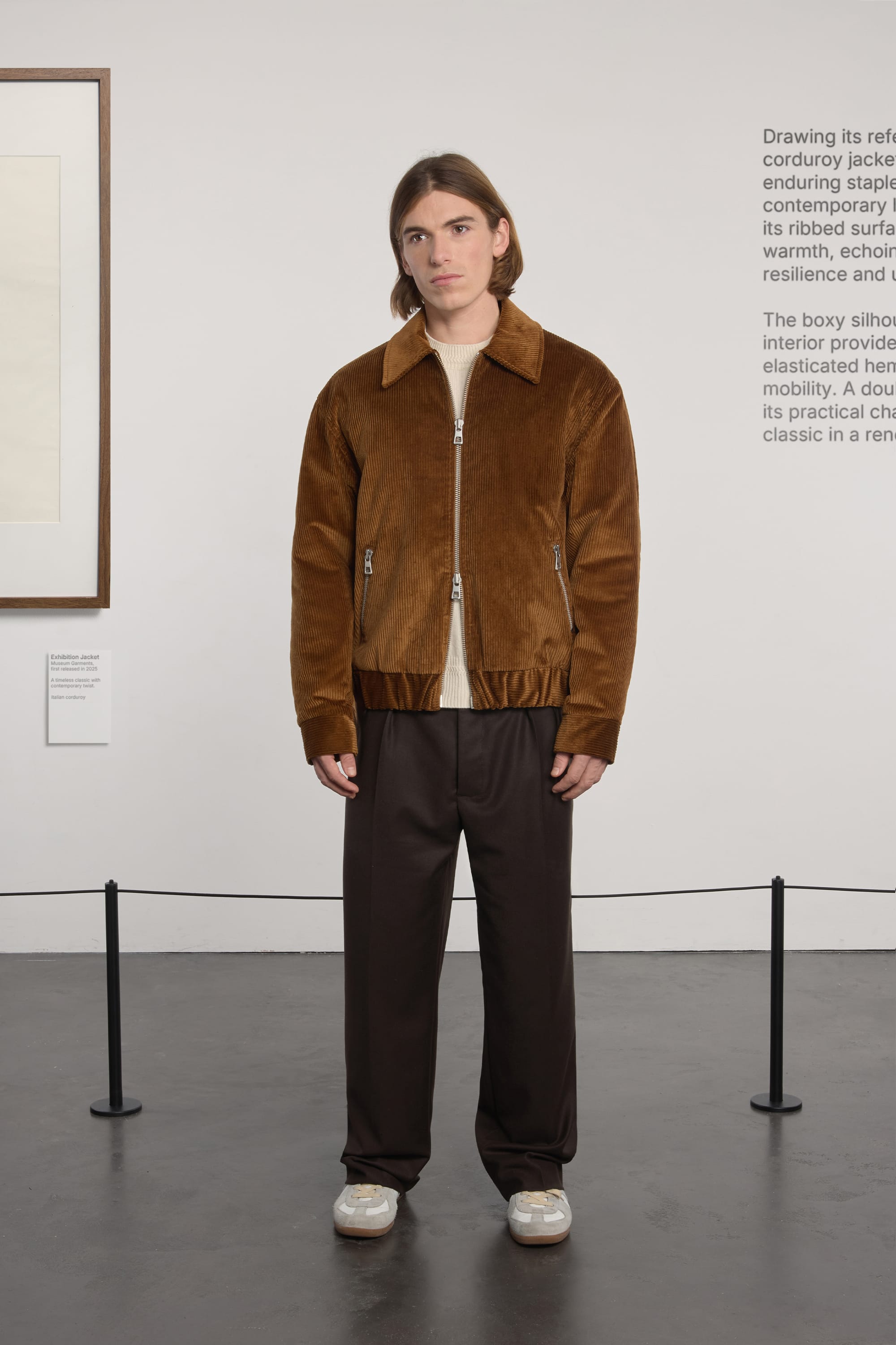 Exhibition Padded Jacket - Corduroy - Cognac