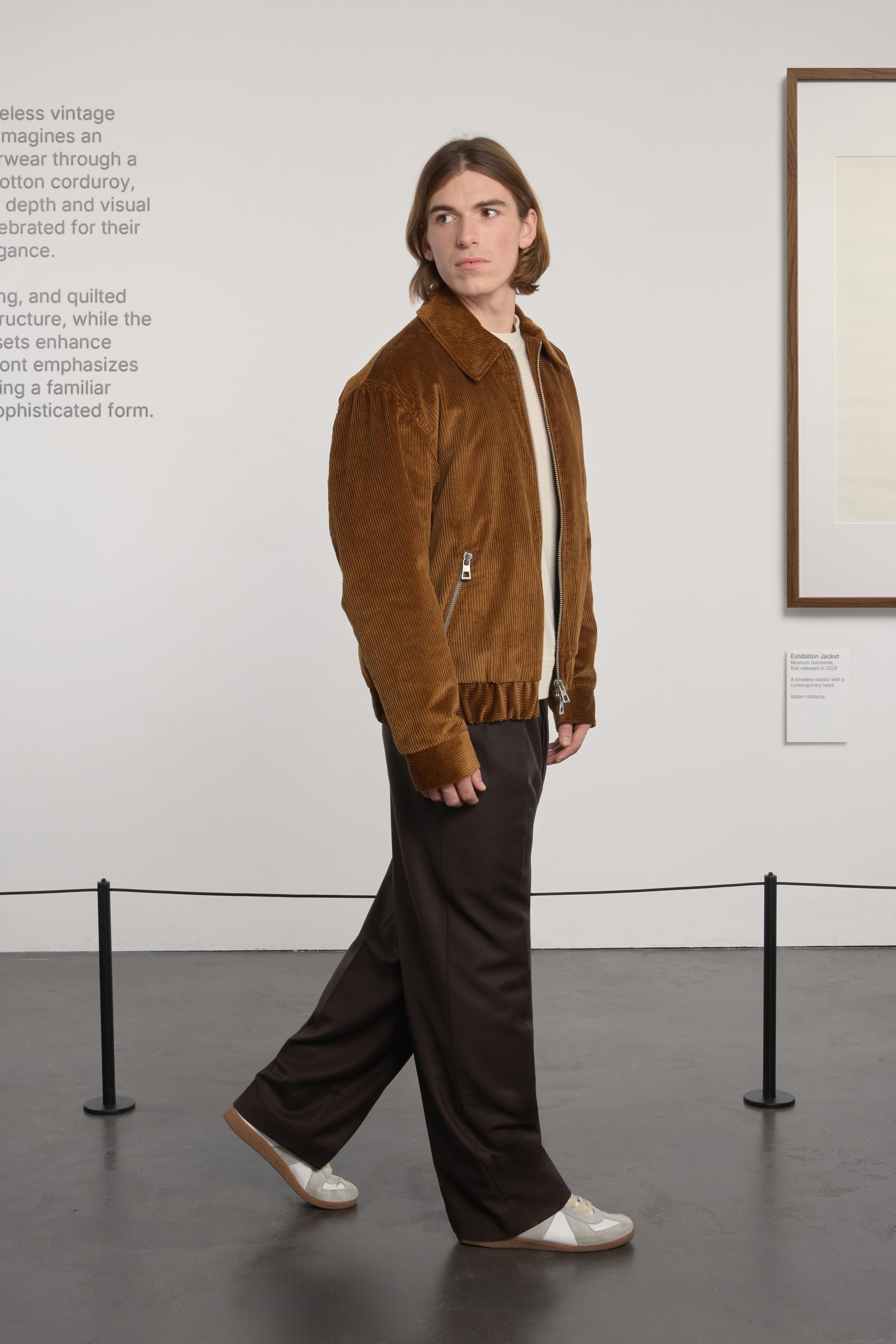 Exhibition Padded Jacket - Corduroy - Cognac