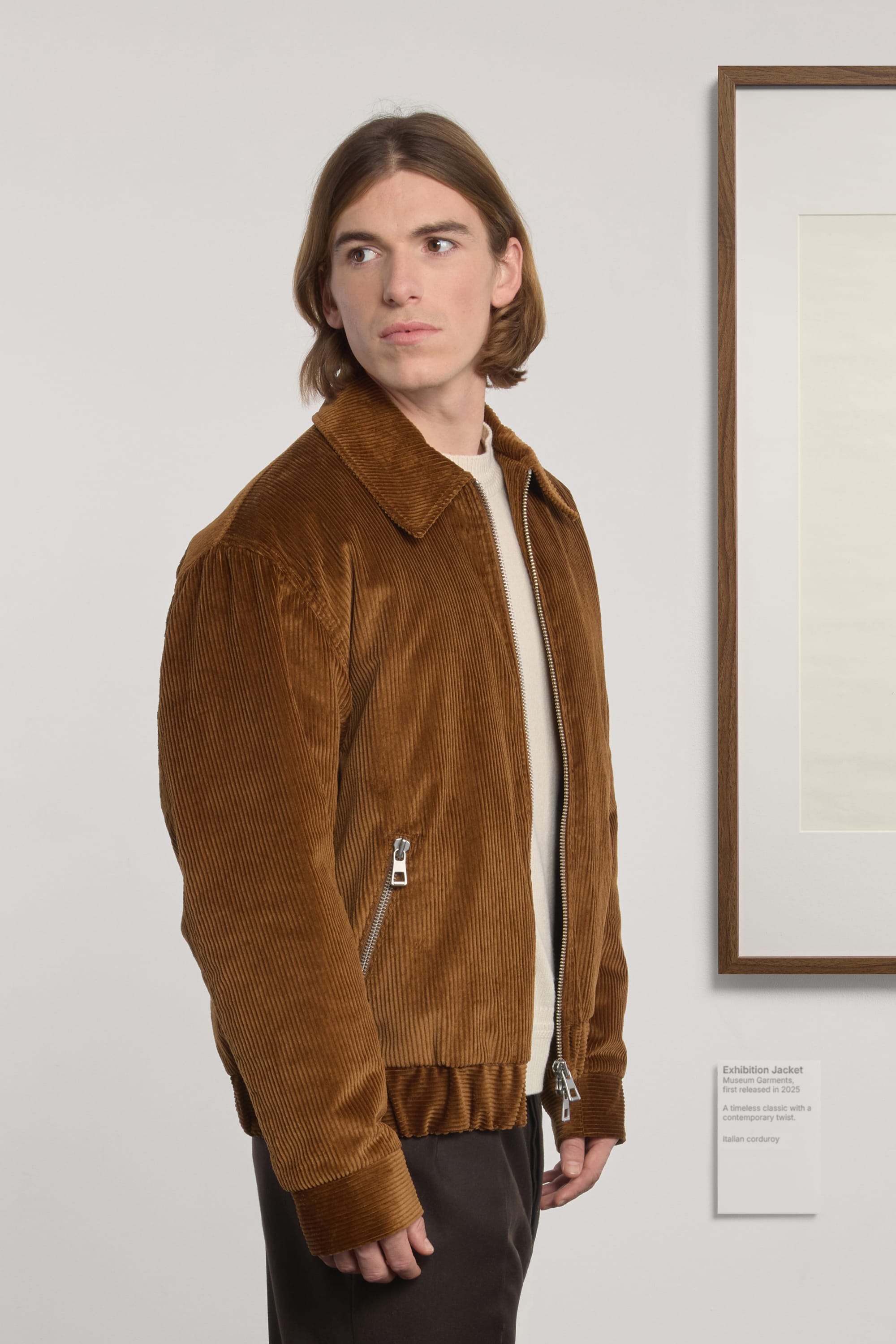 Exhibition Padded Jacket - Corduroy - Cognac