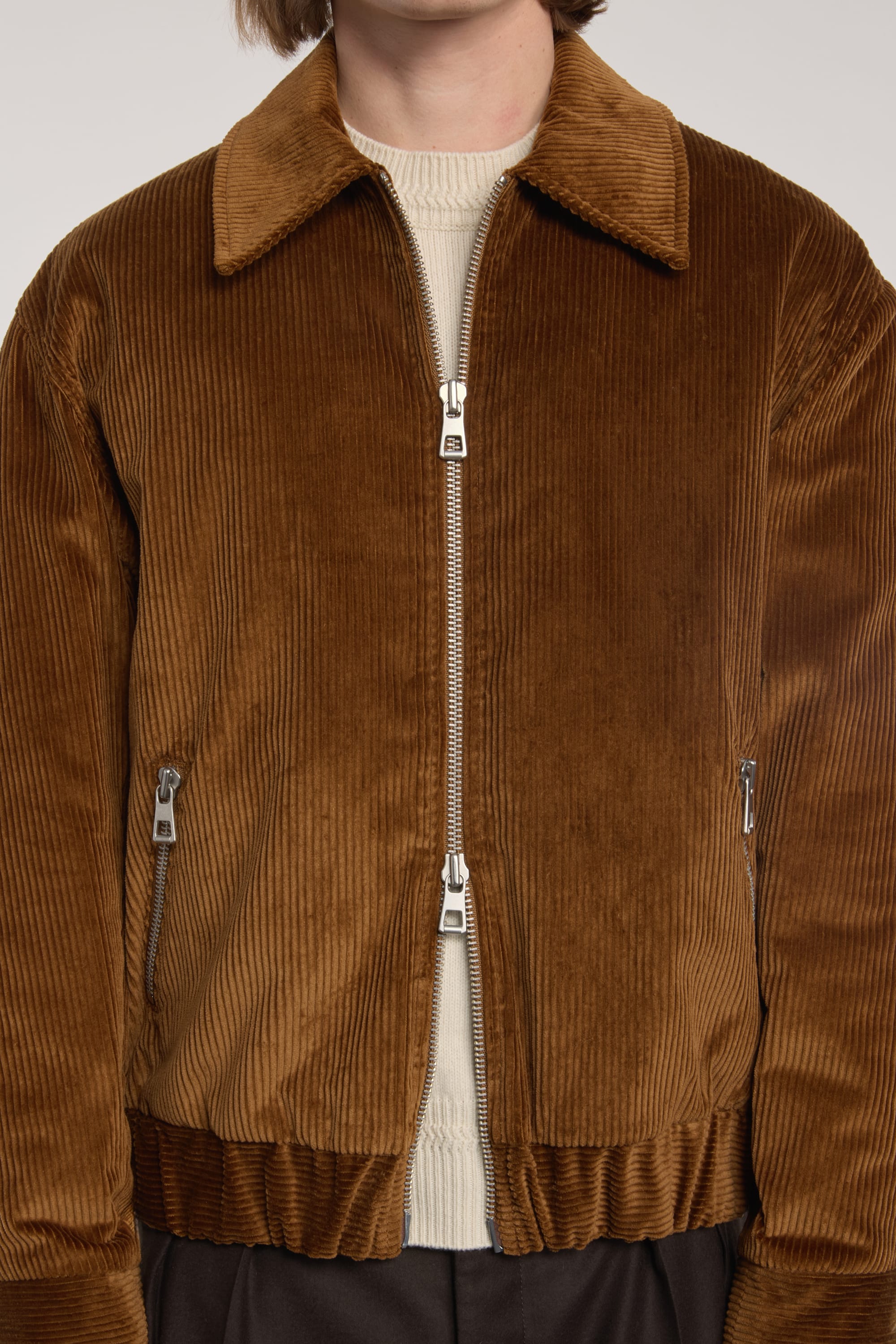 Exhibition Padded Jacket - Corduroy - Cognac