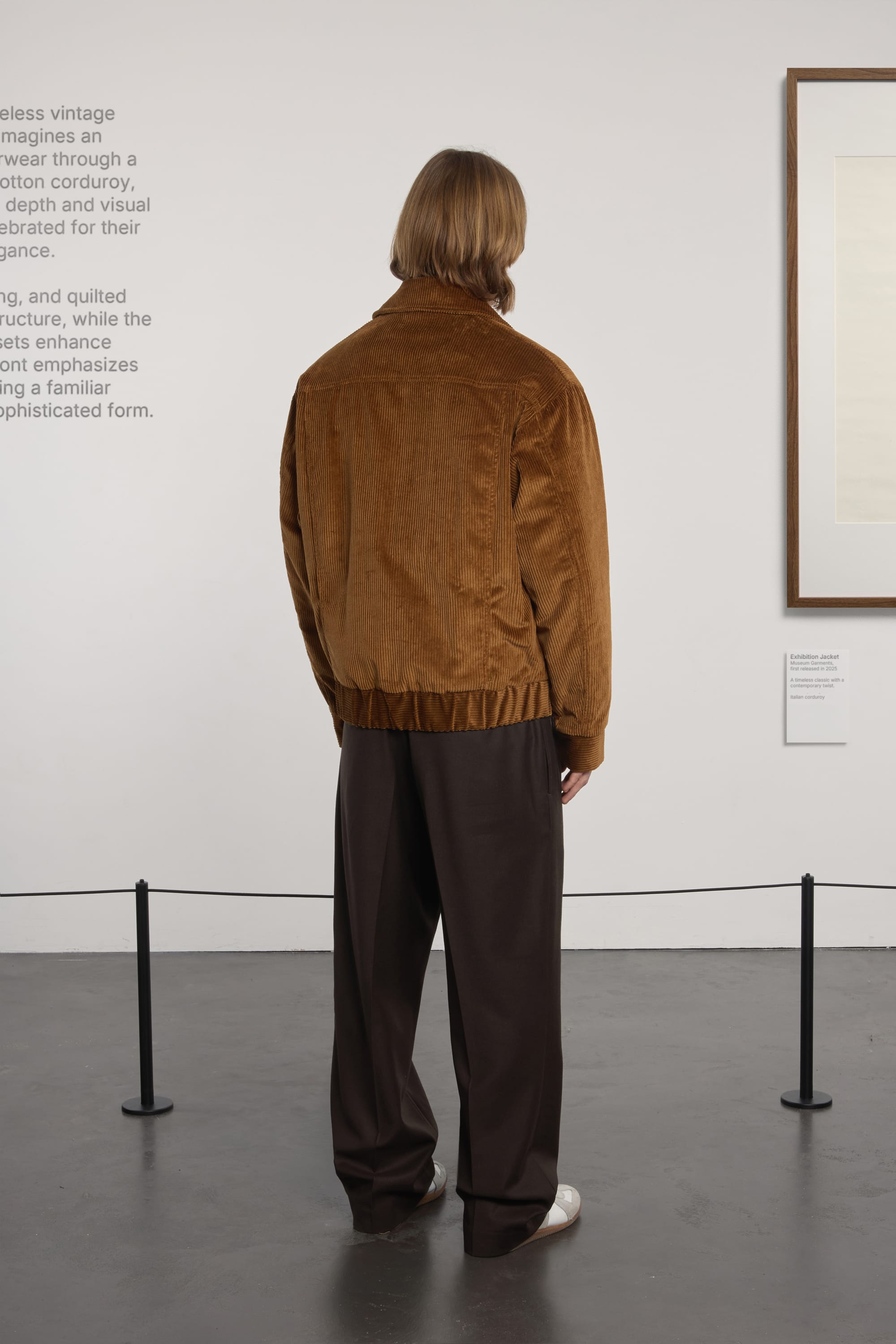 Exhibition Padded Jacket - Corduroy - Cognac