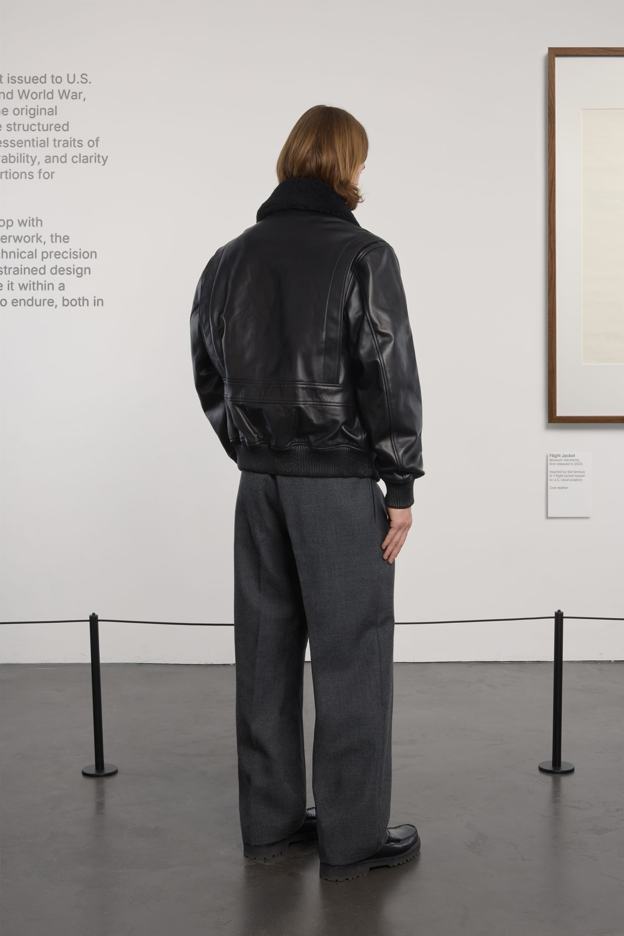 Flight Jacket - Leather - Black