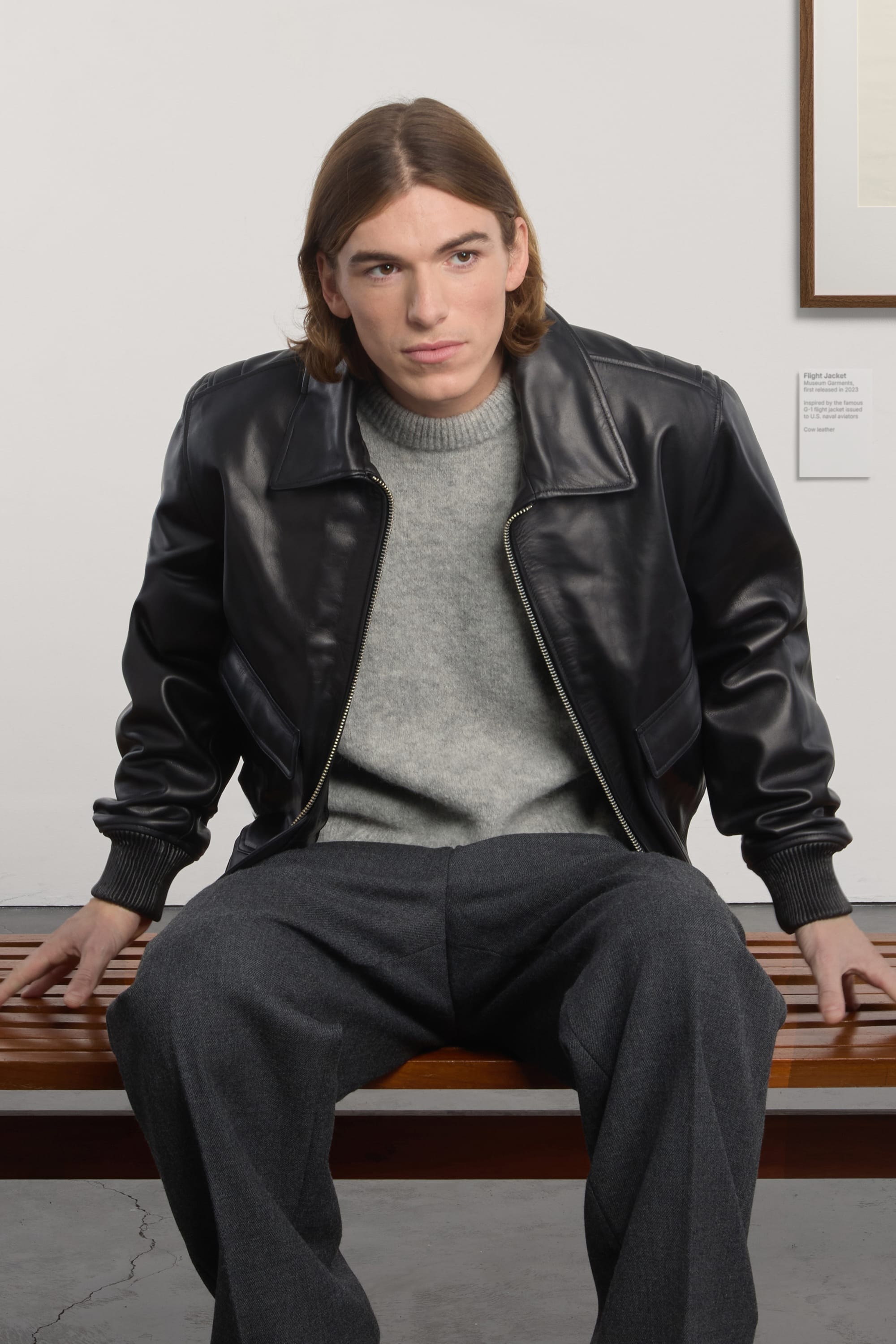 Flight Jacket - Leather - Black