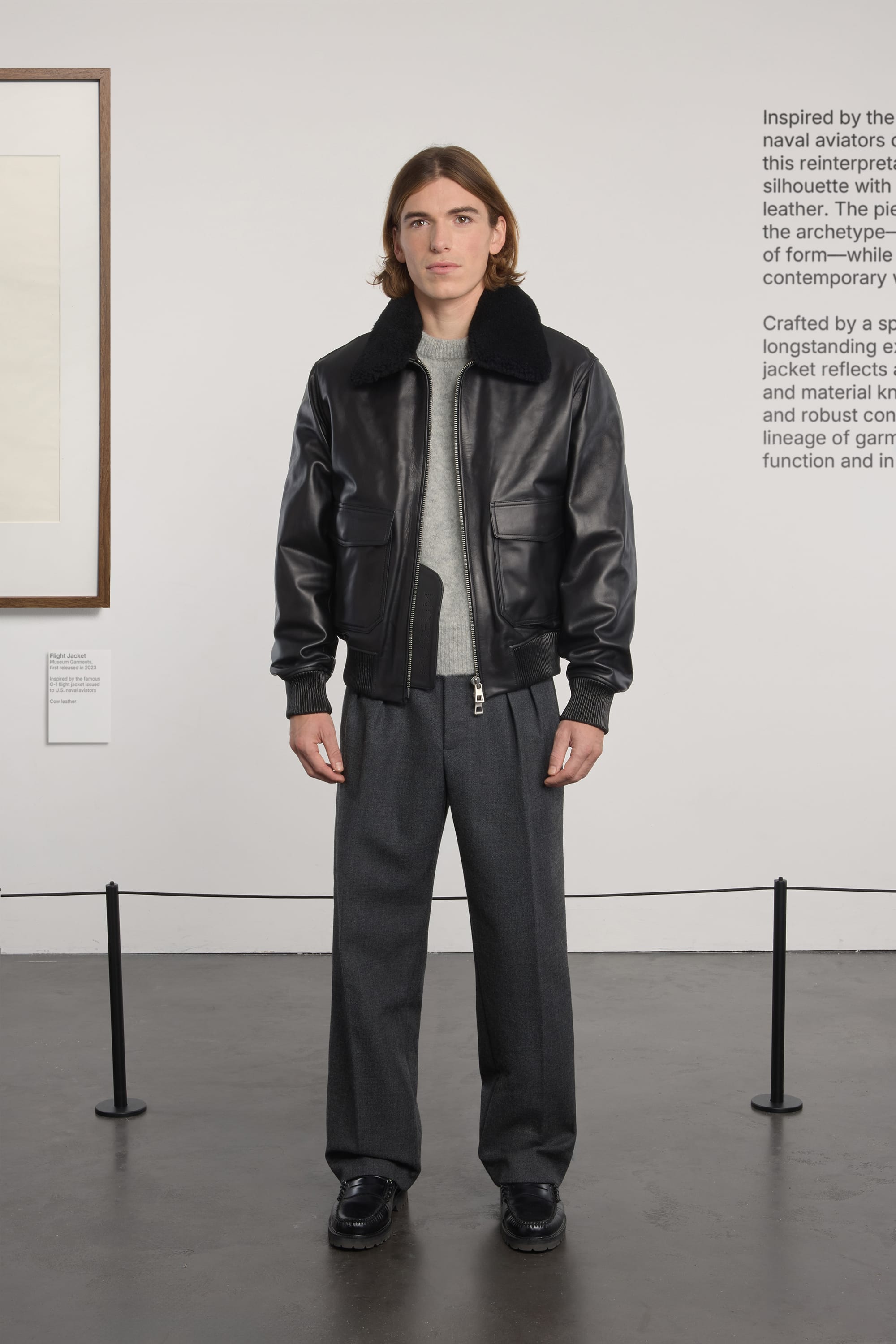 Flight Jacket - Leather - Black