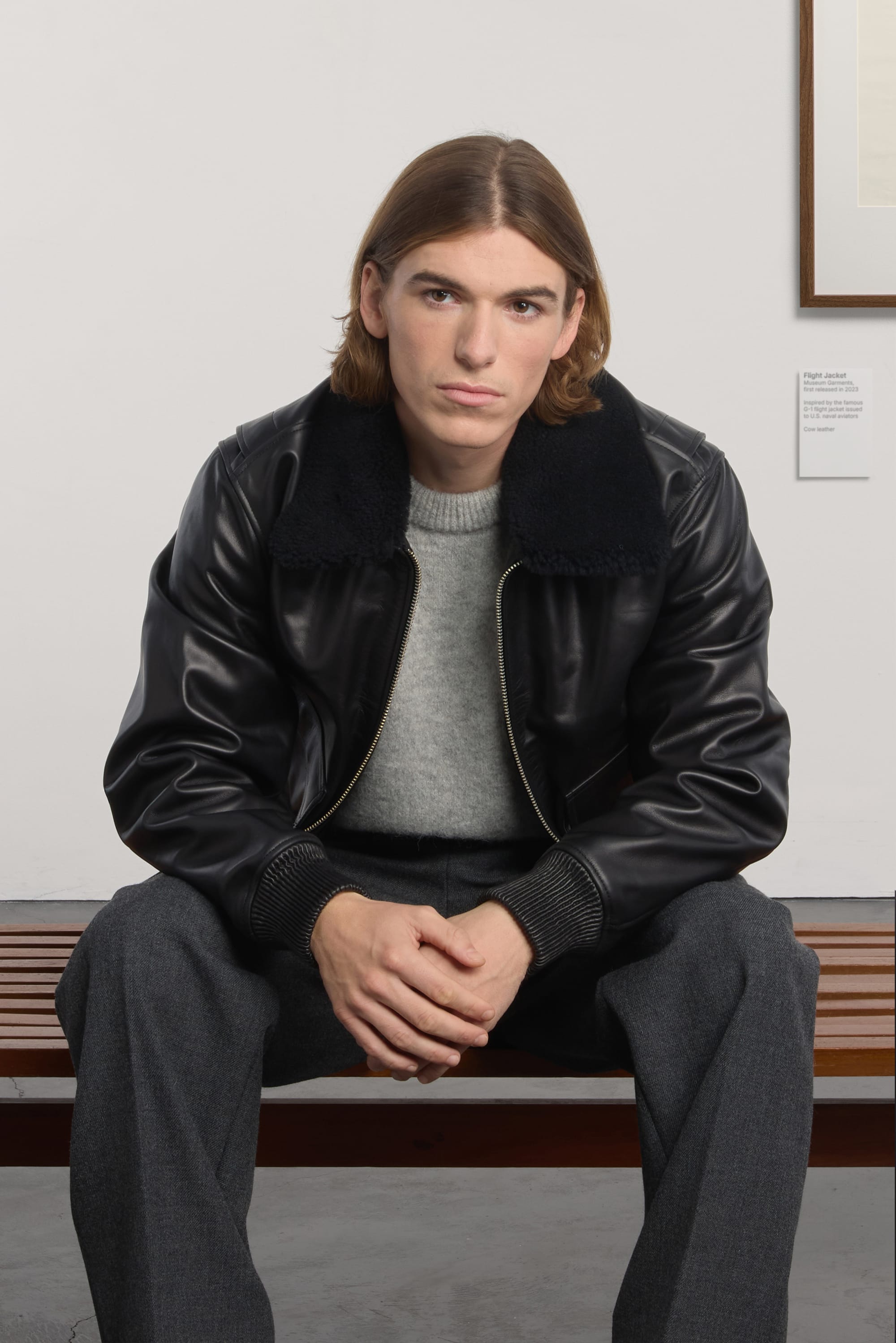 Flight Jacket - Leather - Black