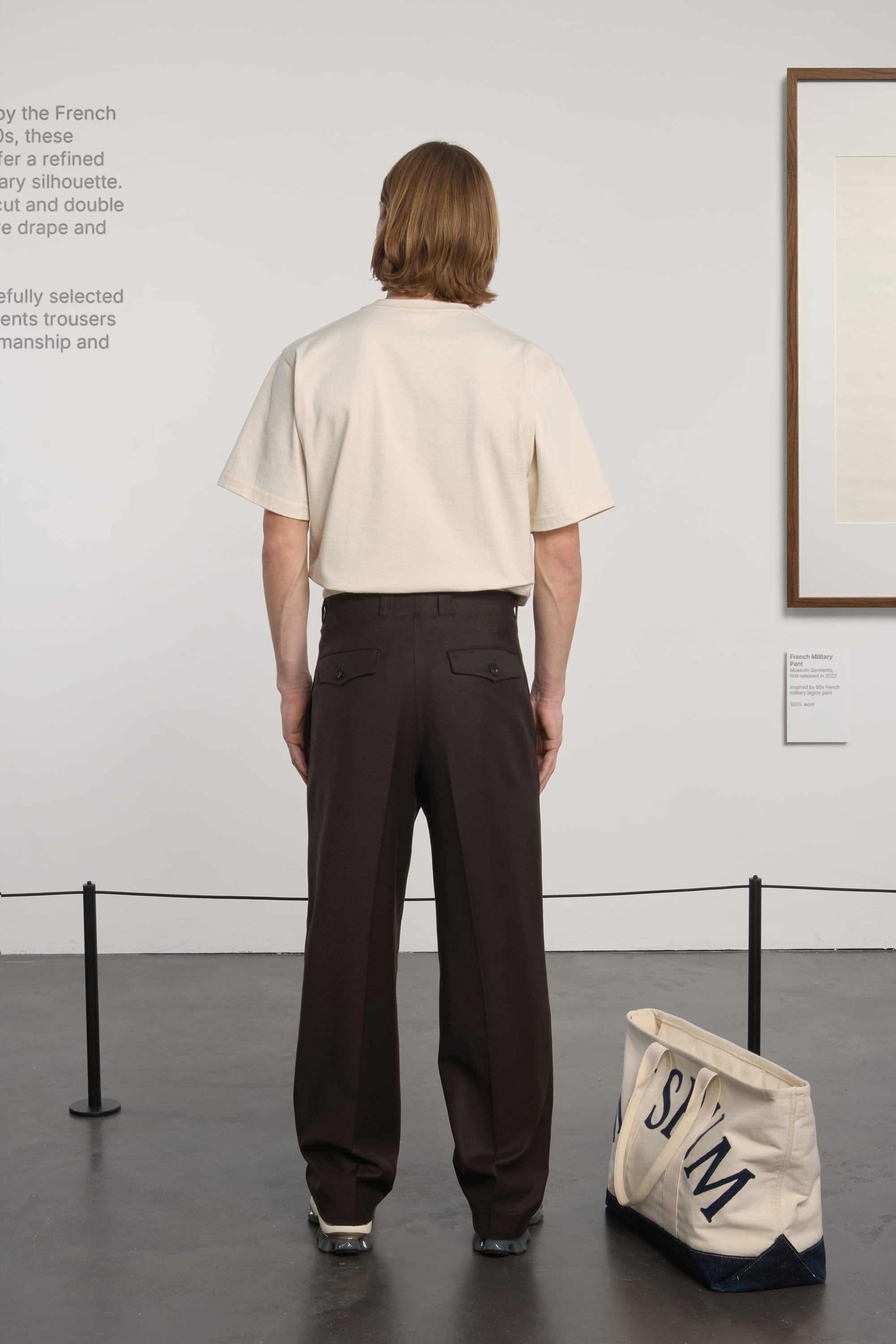 French Military Pant - Wool Flannel - Brown