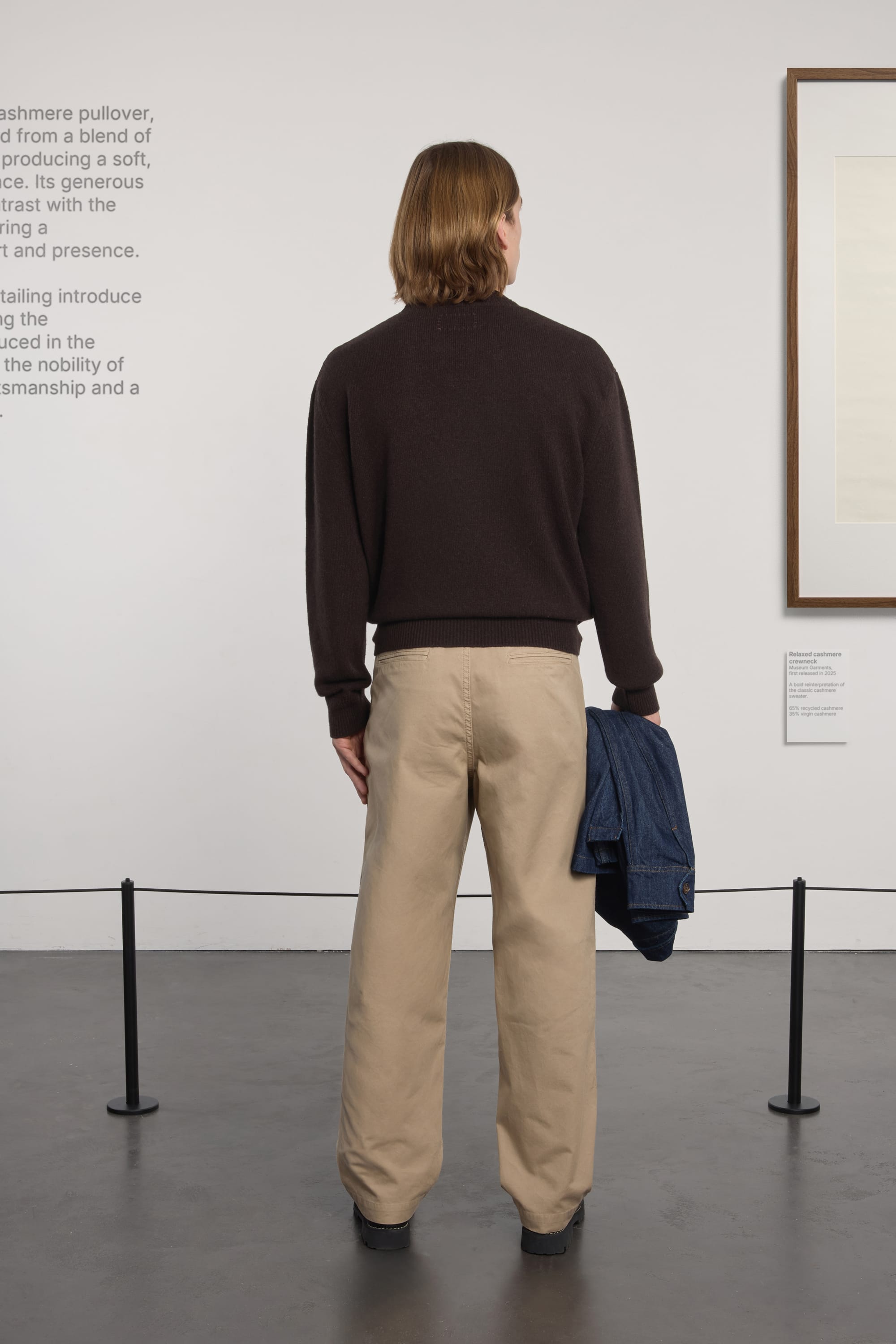 Relaxed Cashmere Crewneck - Brown Melange