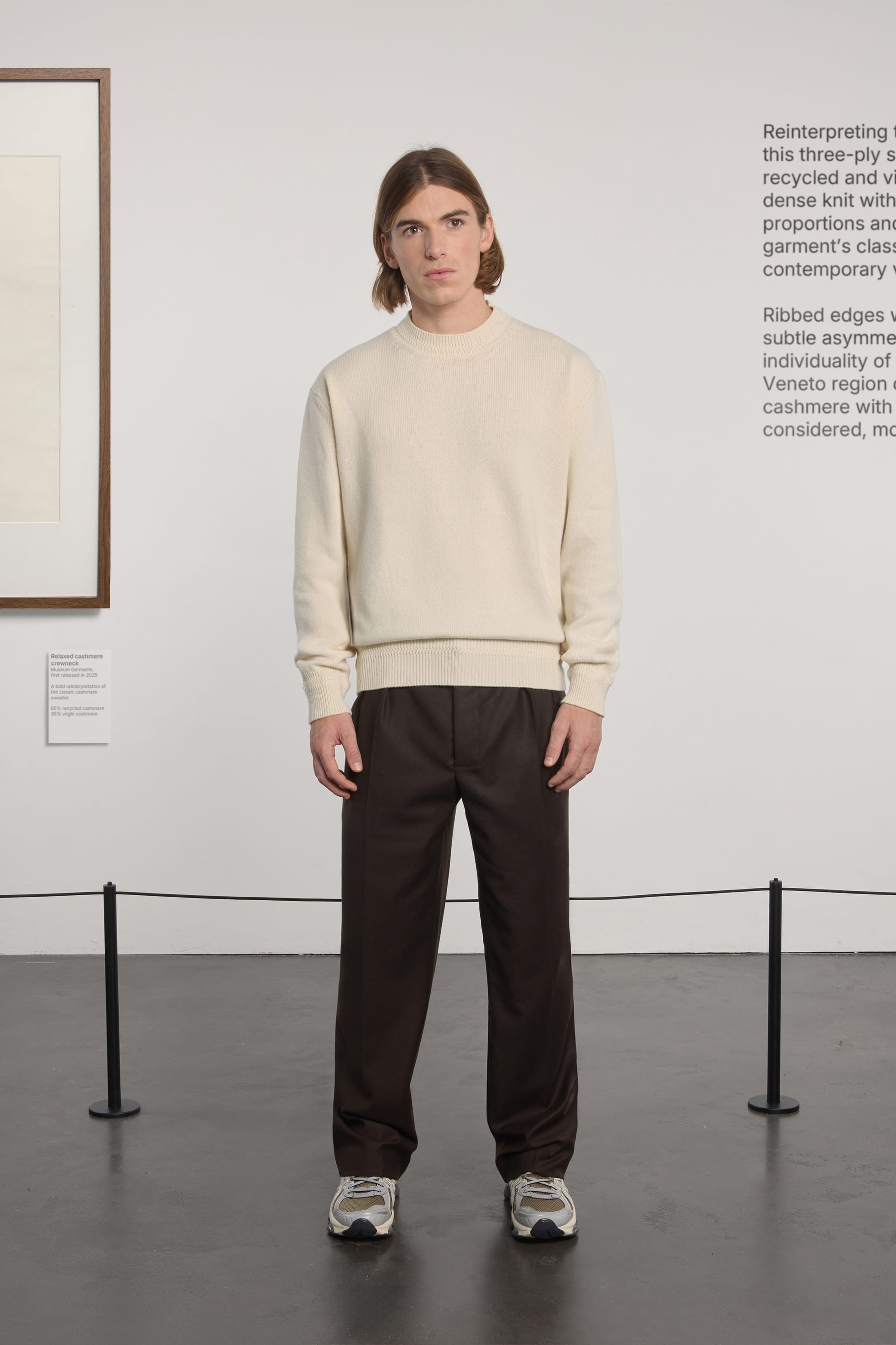 Relaxed Cashmere Crewneck - Natural