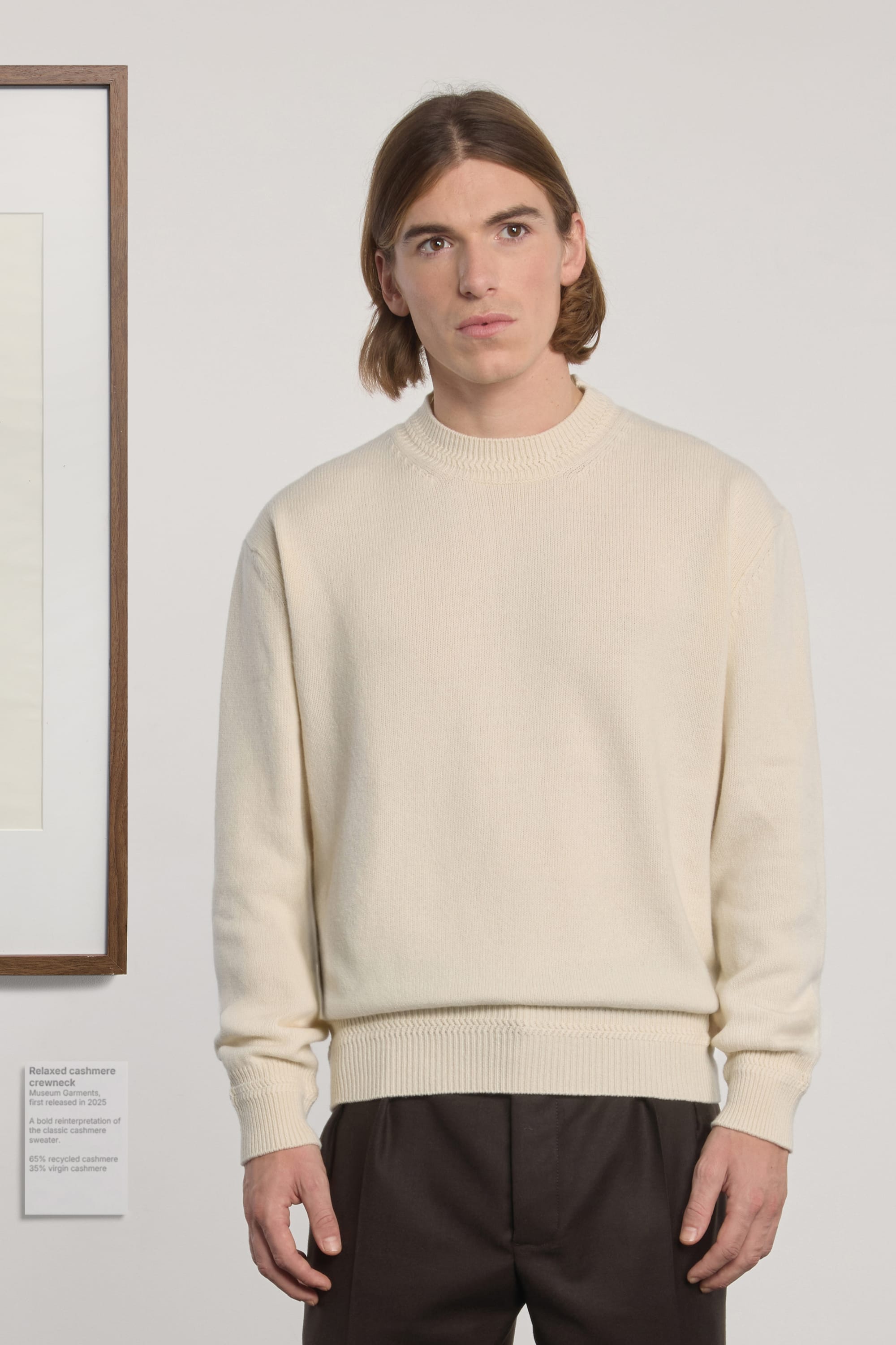 Relaxed Cashmere Crewneck - Natural