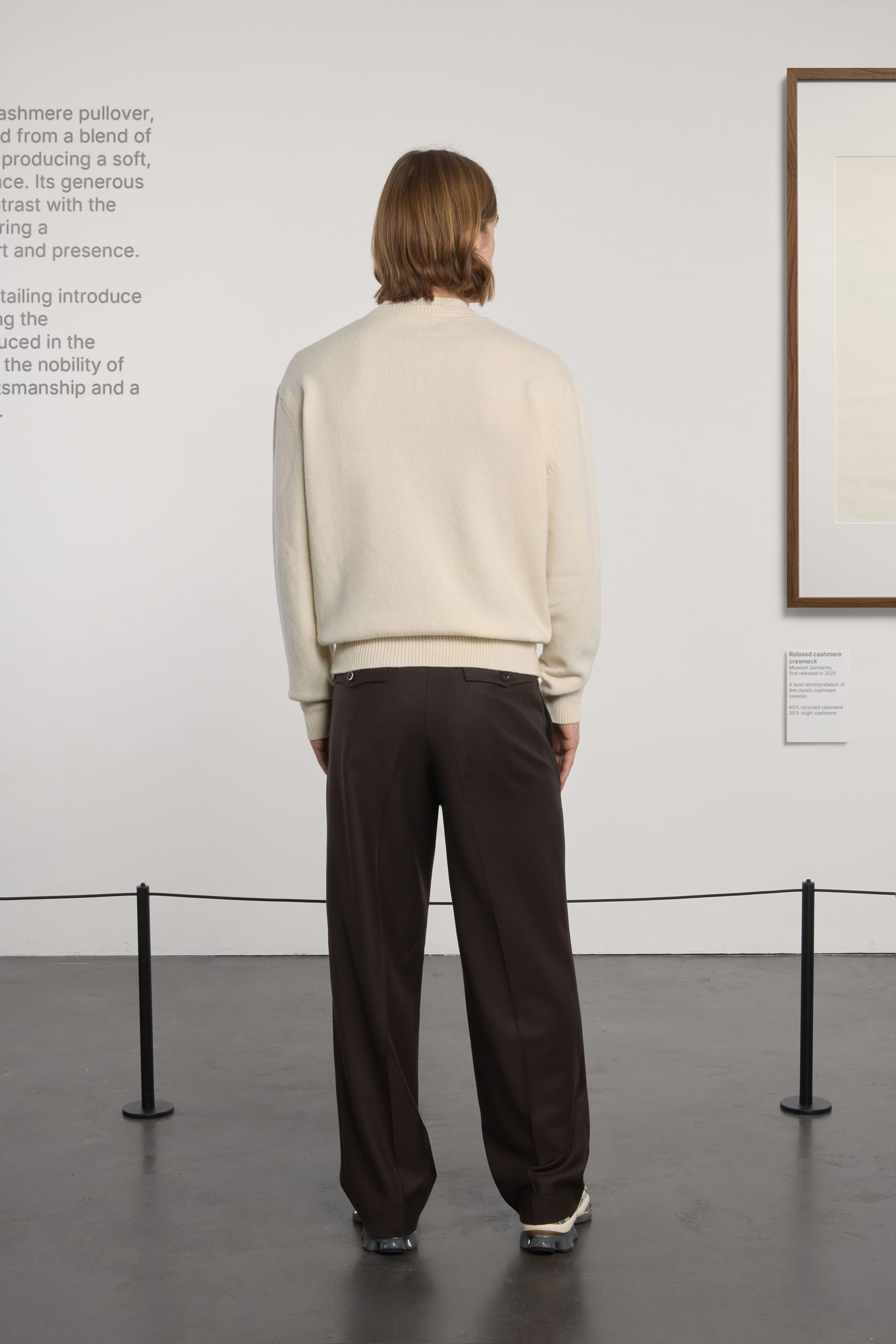 Relaxed Cashmere Crewneck - Natural