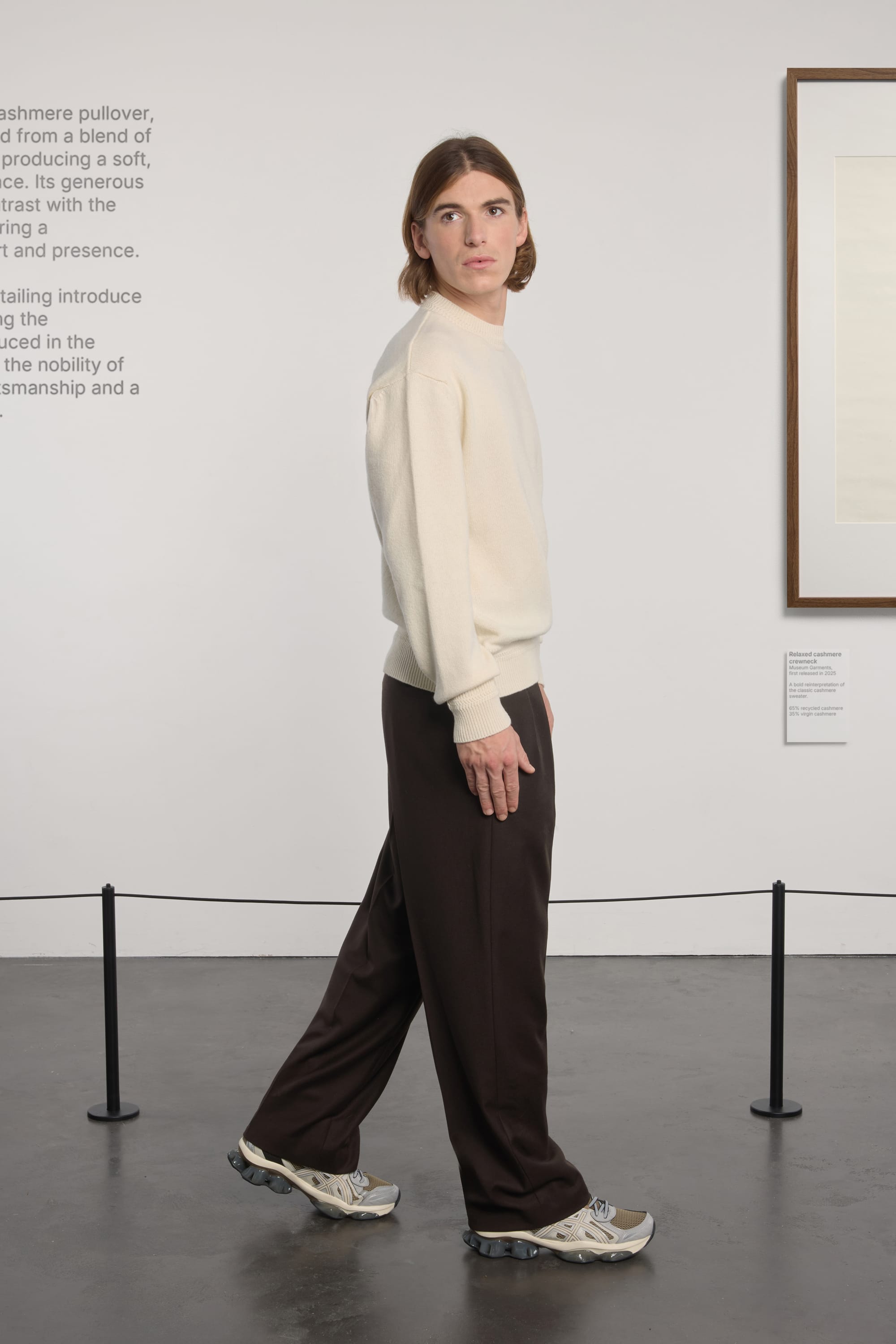 Relaxed Cashmere Crewneck - Natural