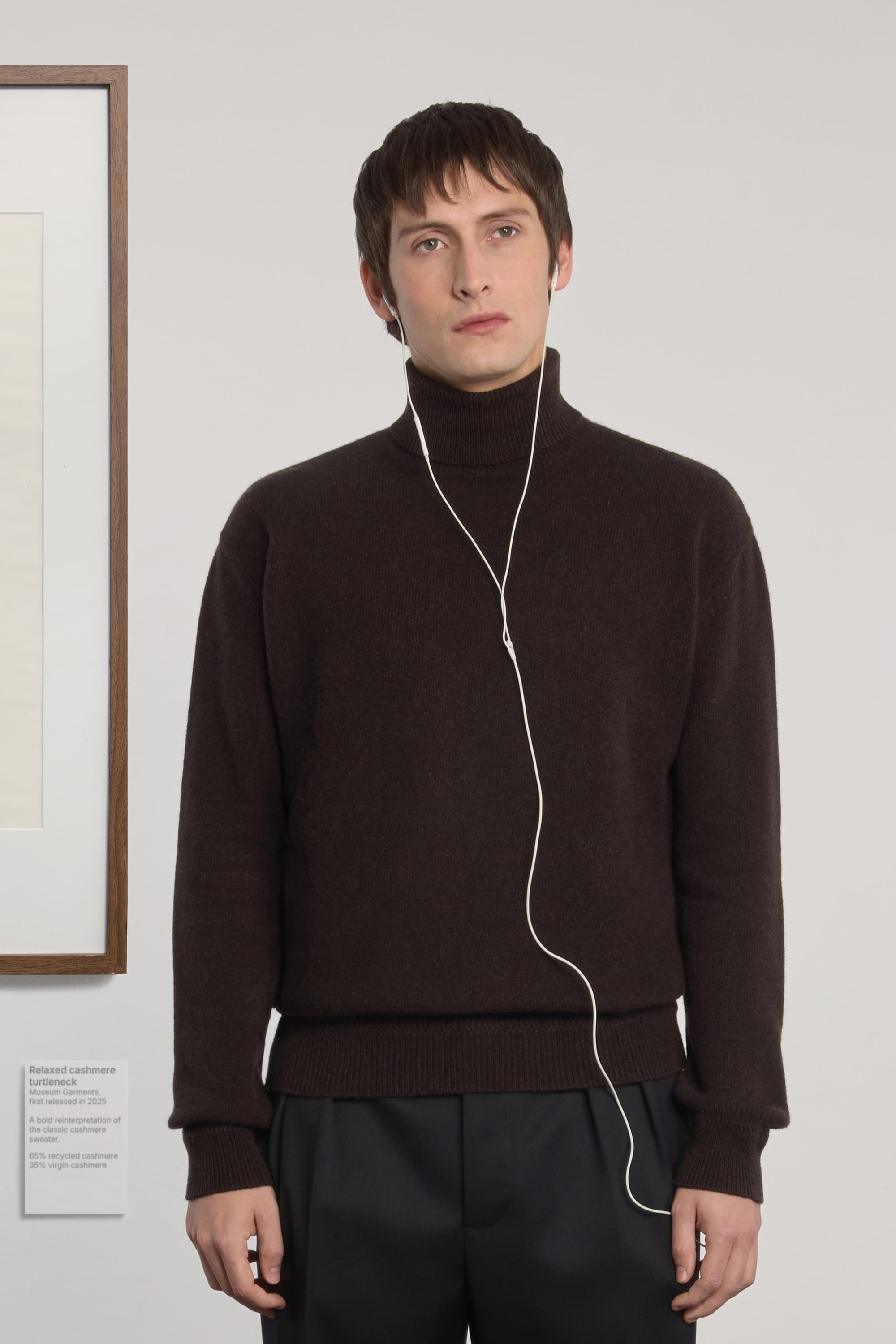 Relaxed Cashmere Turtleneck - Marron