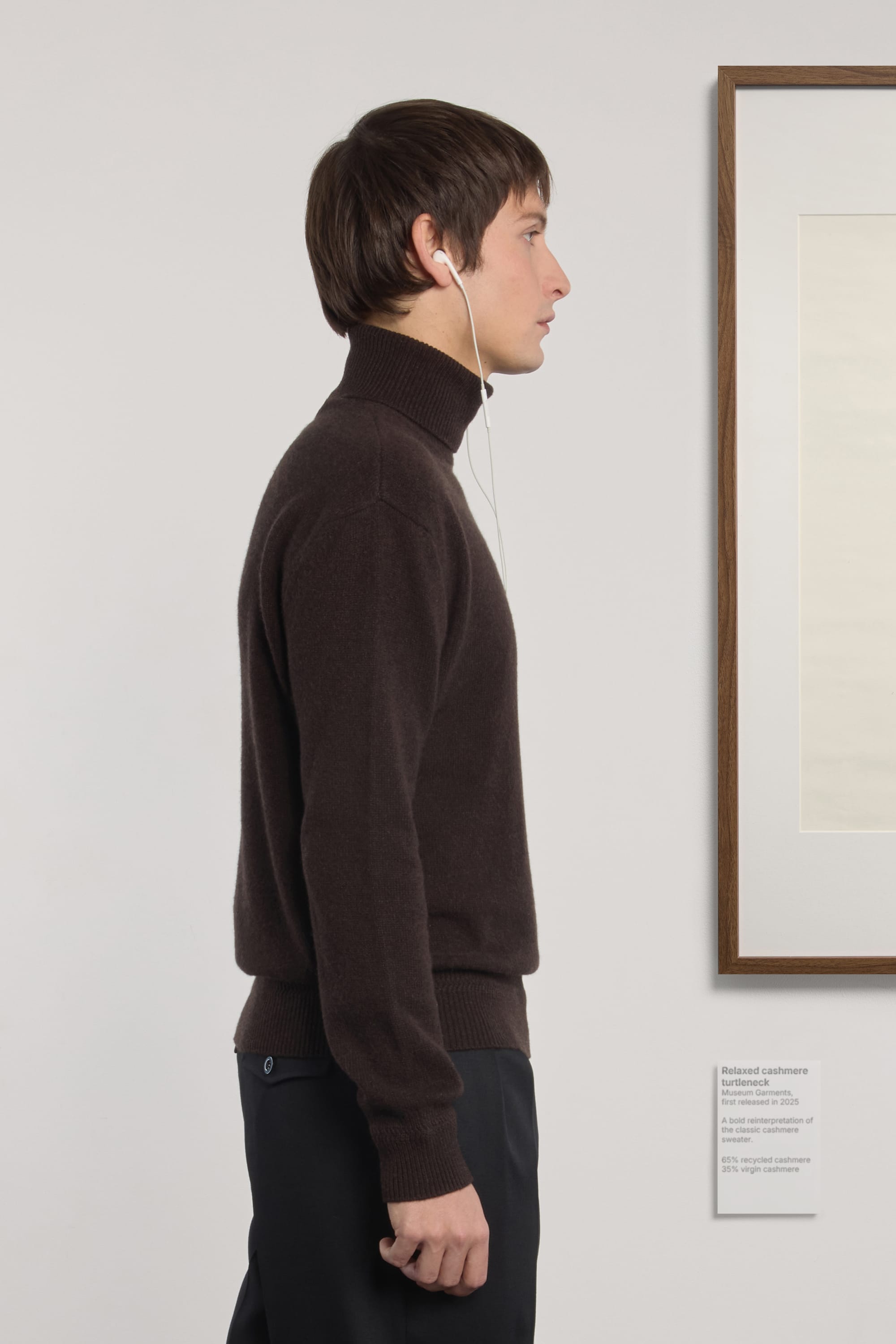 Relaxed Cashmere Turtleneck - Marron