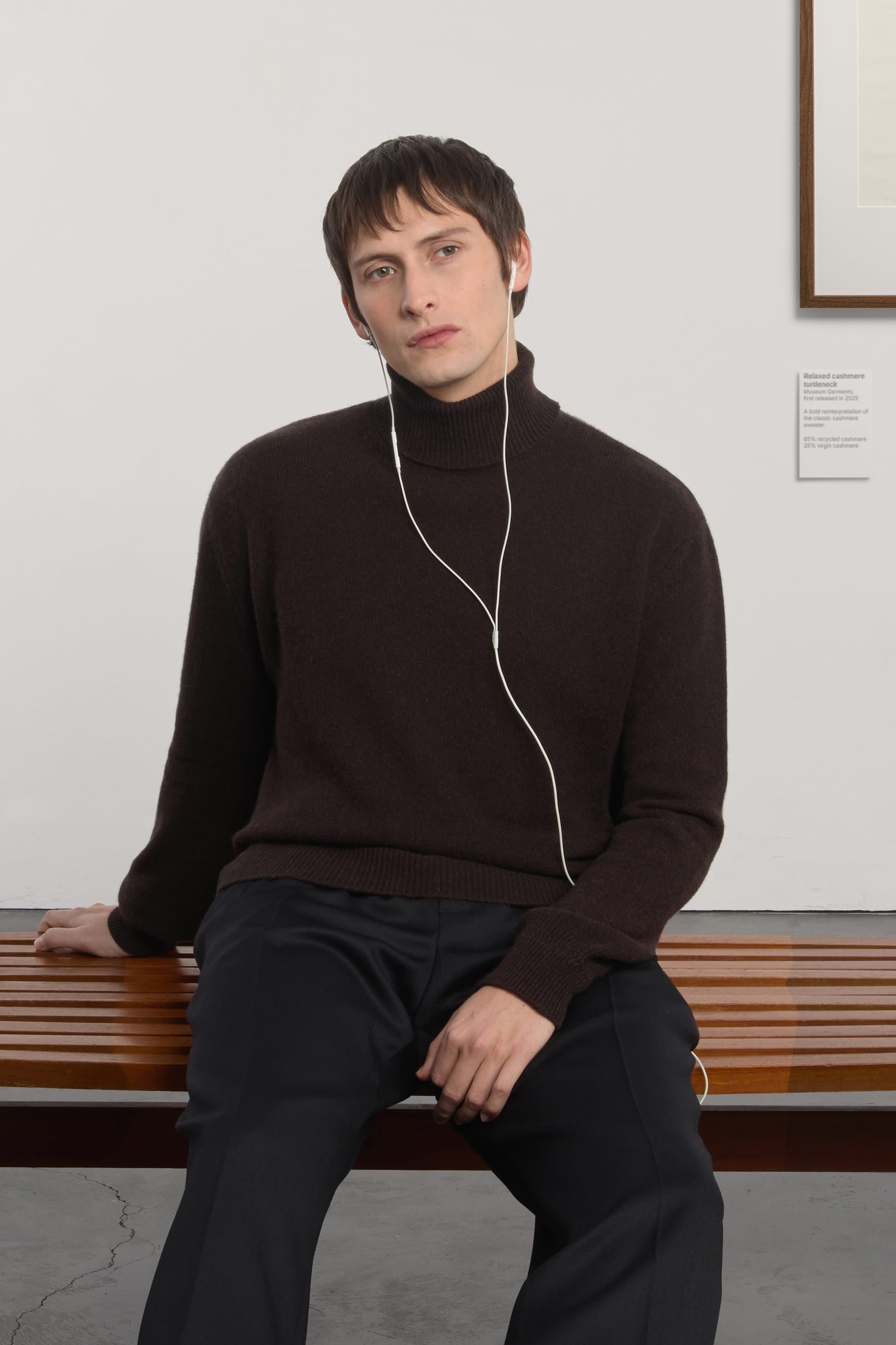 Relaxed Cashmere Turtleneck - Marron