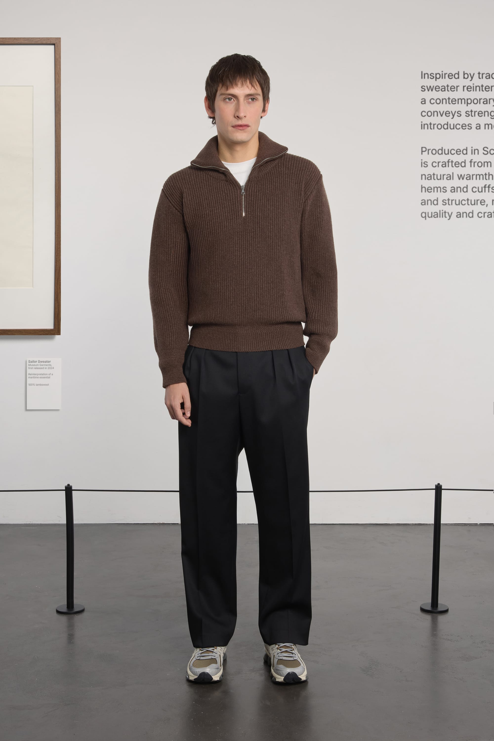 Sailor Sweater - Laine d'agneau - Marron