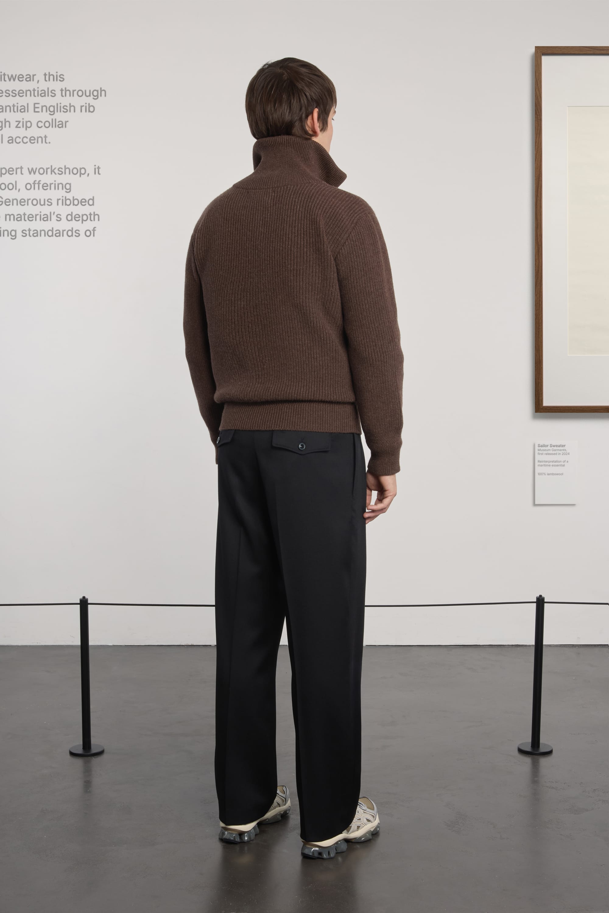 Sailor Sweater - Laine d'agneau - Marron