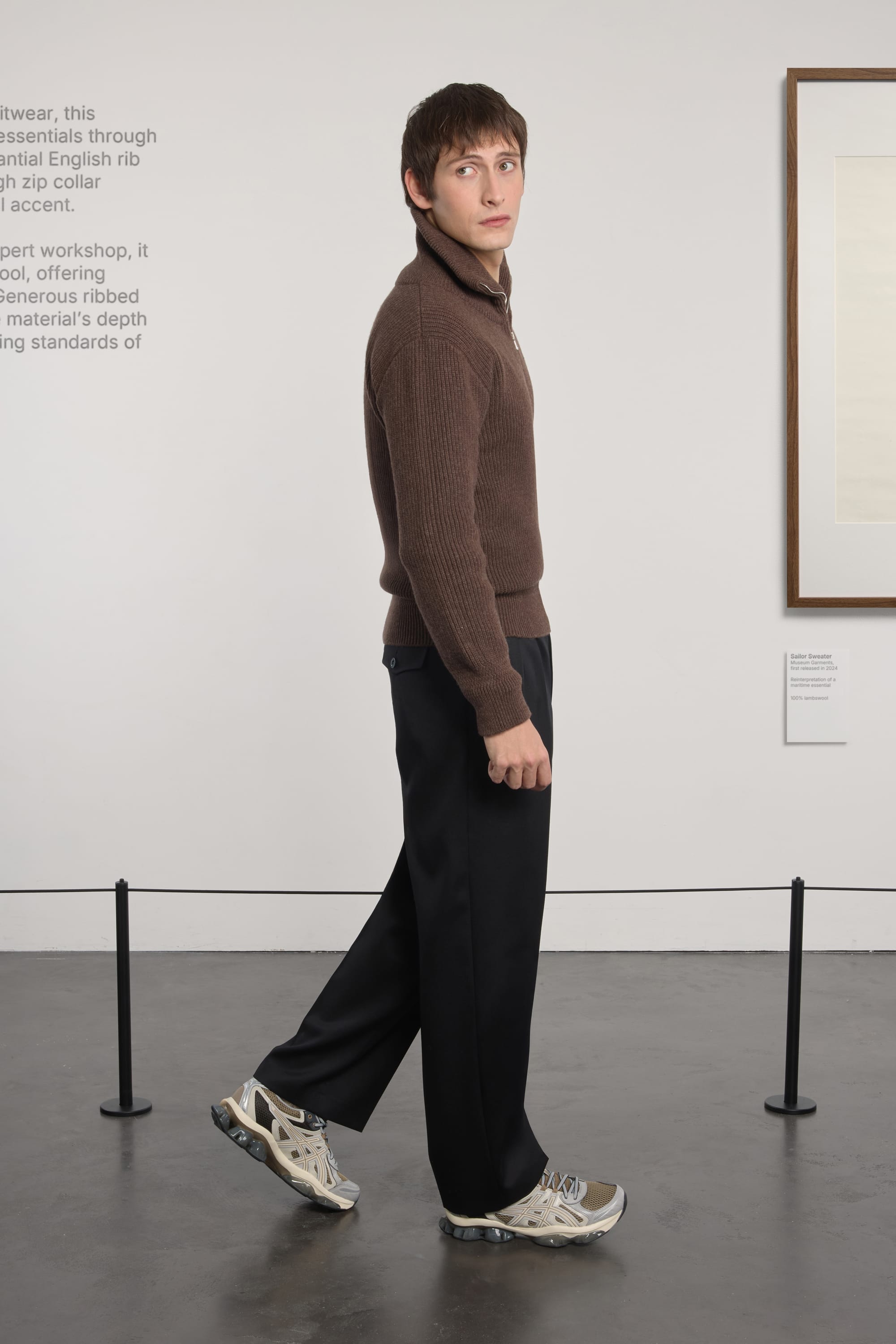 Sailor Sweater - Laine d'agneau - Marron