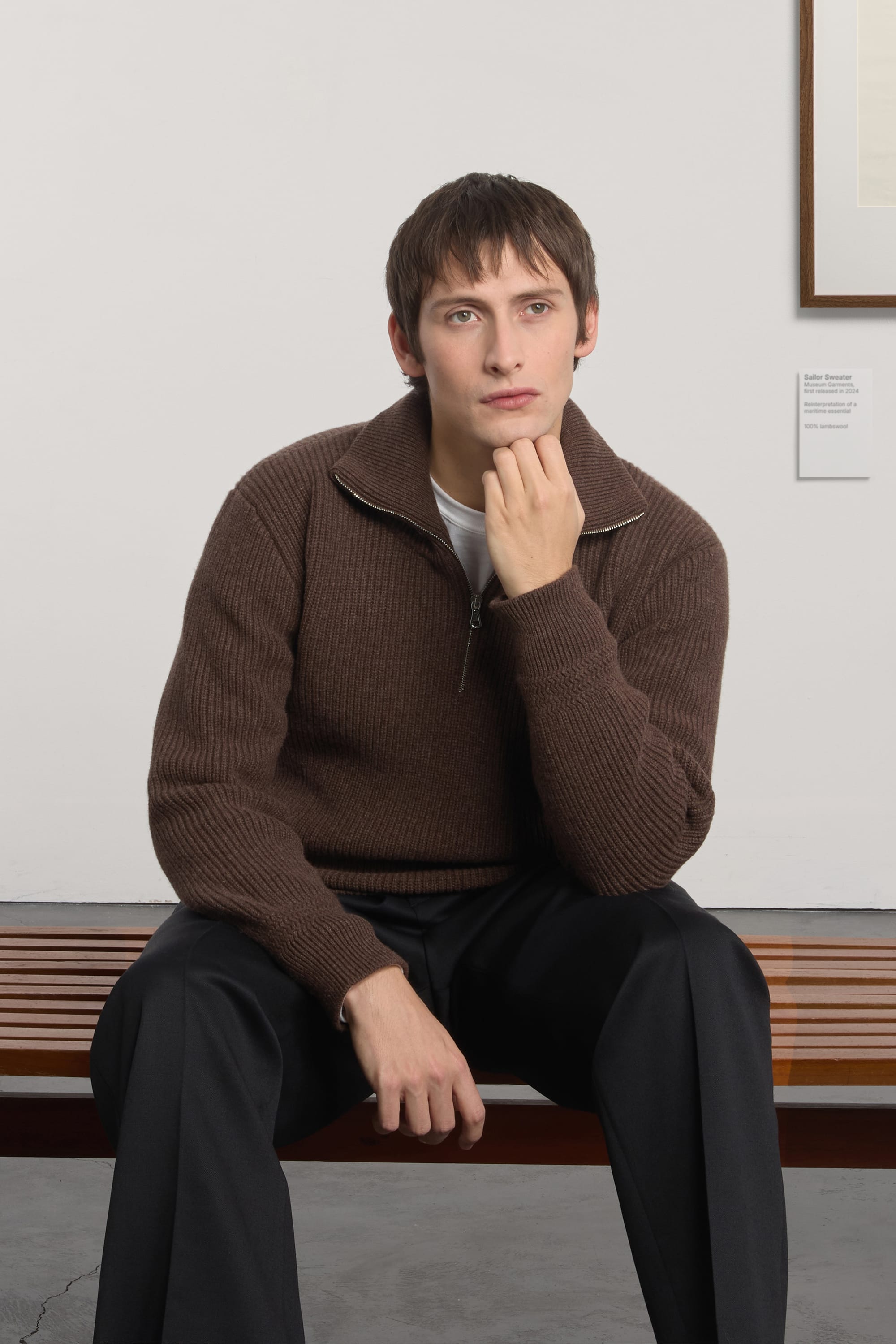 Sailor Sweater - Laine d'agneau - Marron