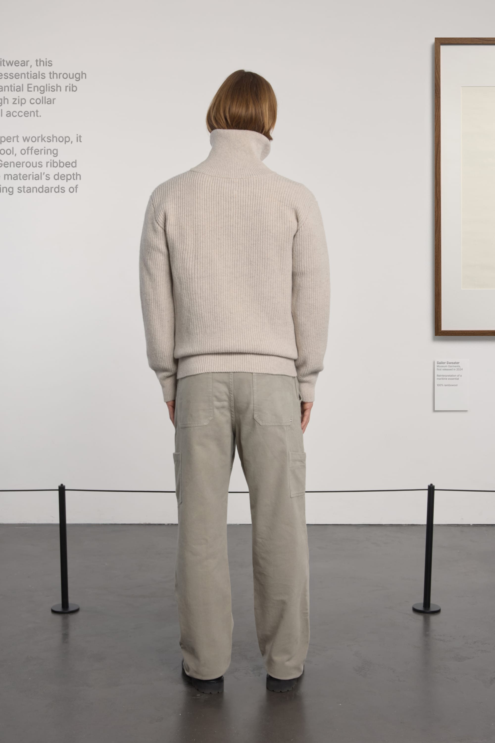 Lambswool Sailor Sweater - Greige