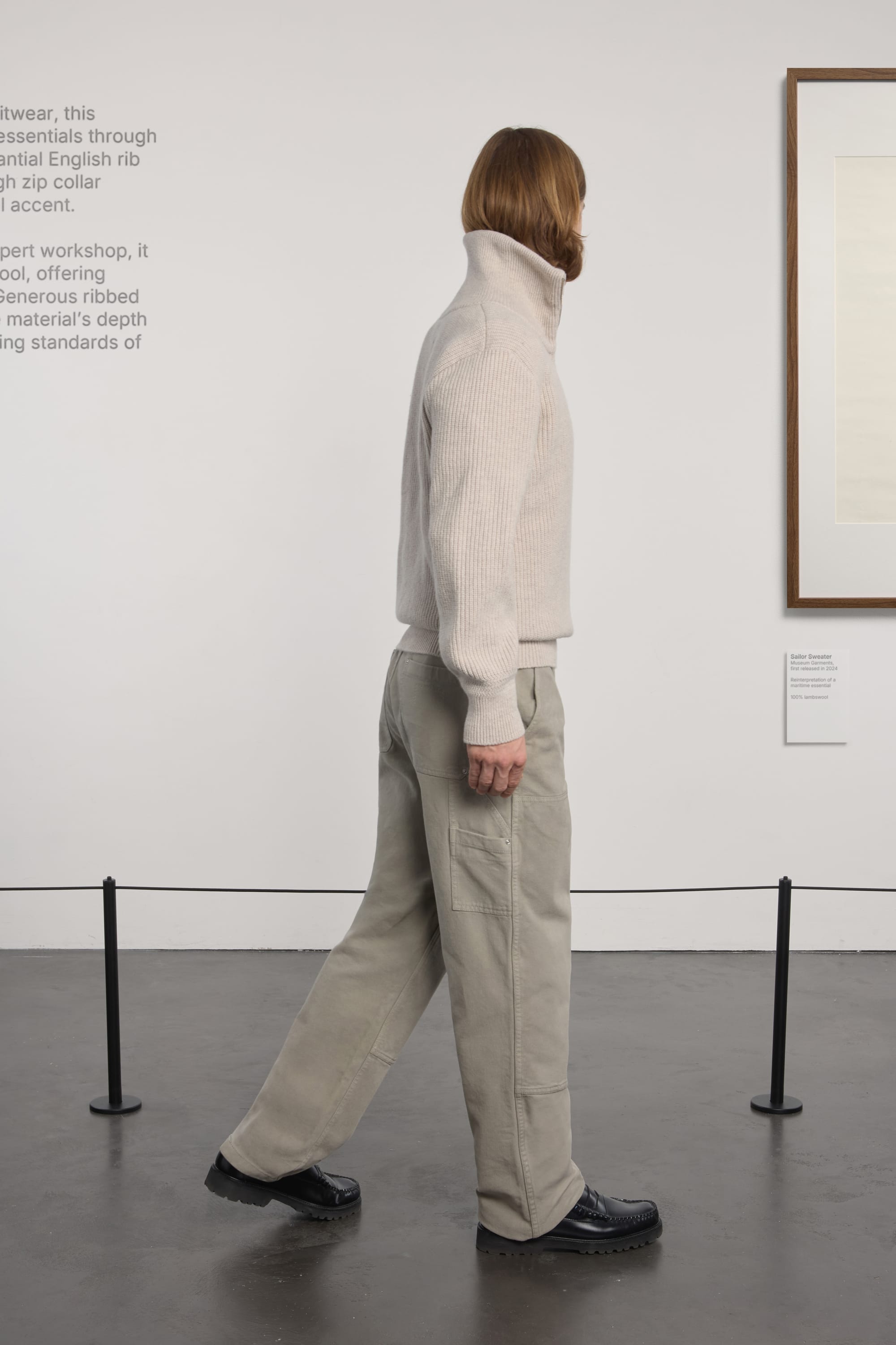 Lambswool Sailor Sweater - Greige