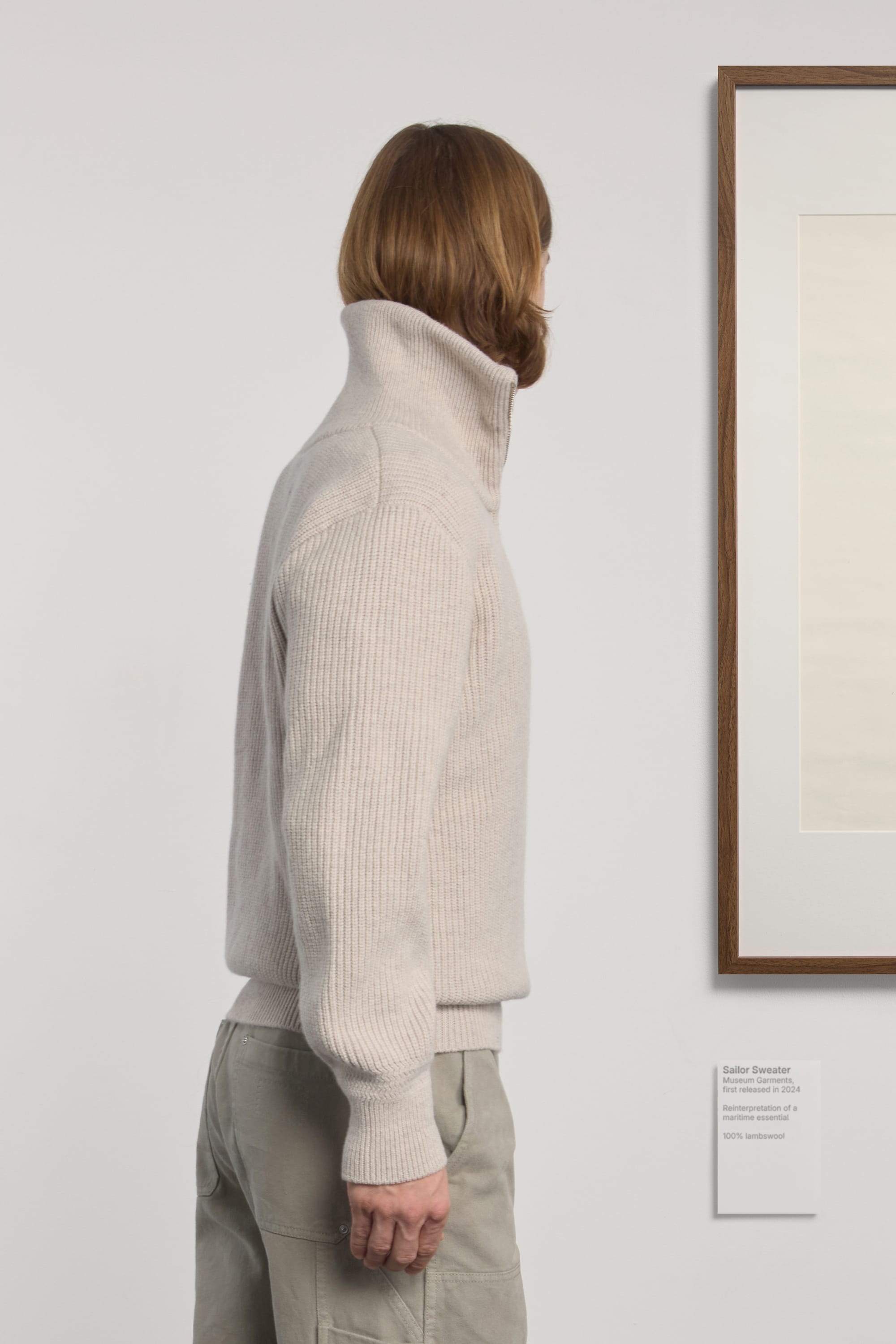 Lambswool Sailor Sweater - Greige