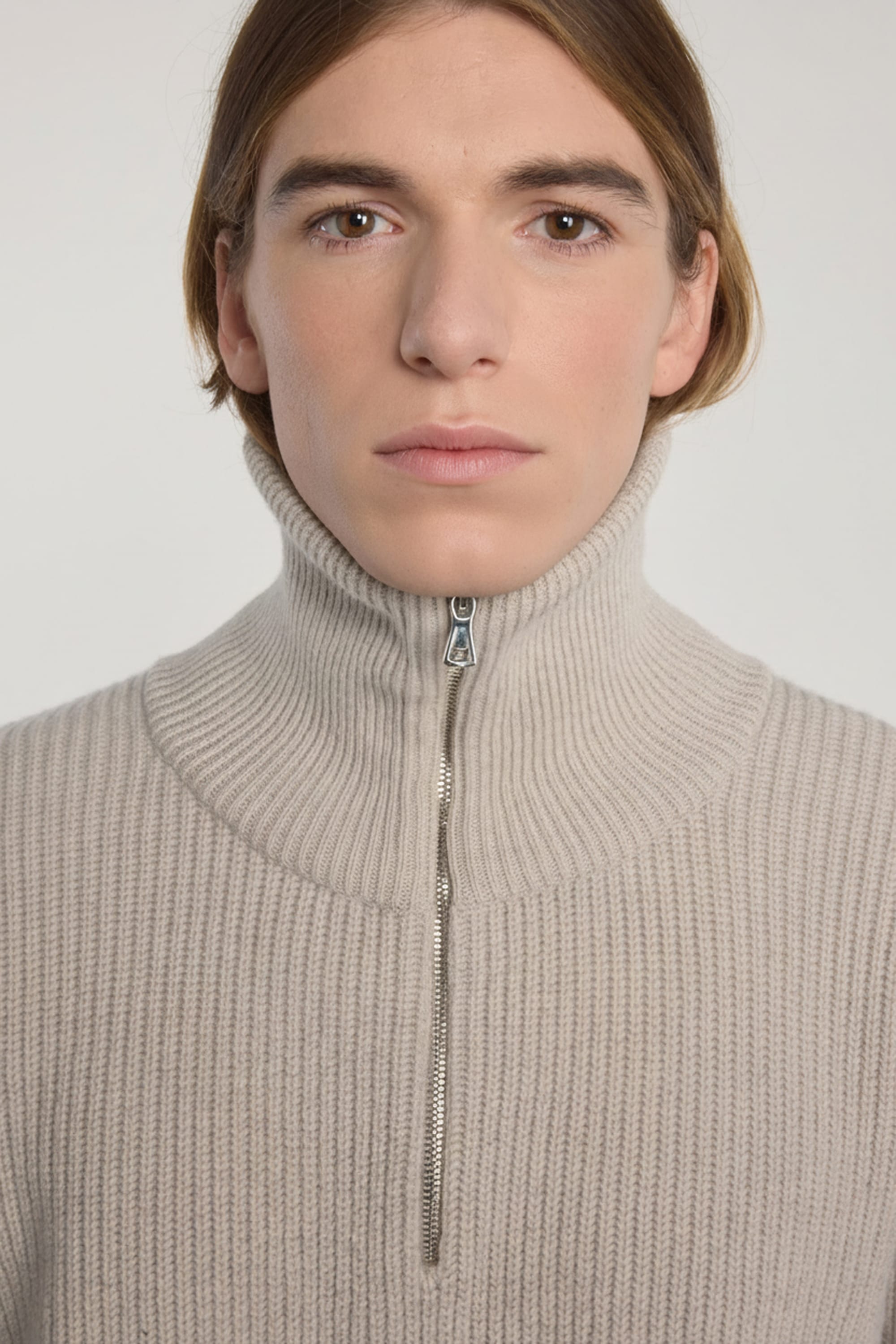 Lambswool Sailor Sweater - Greige