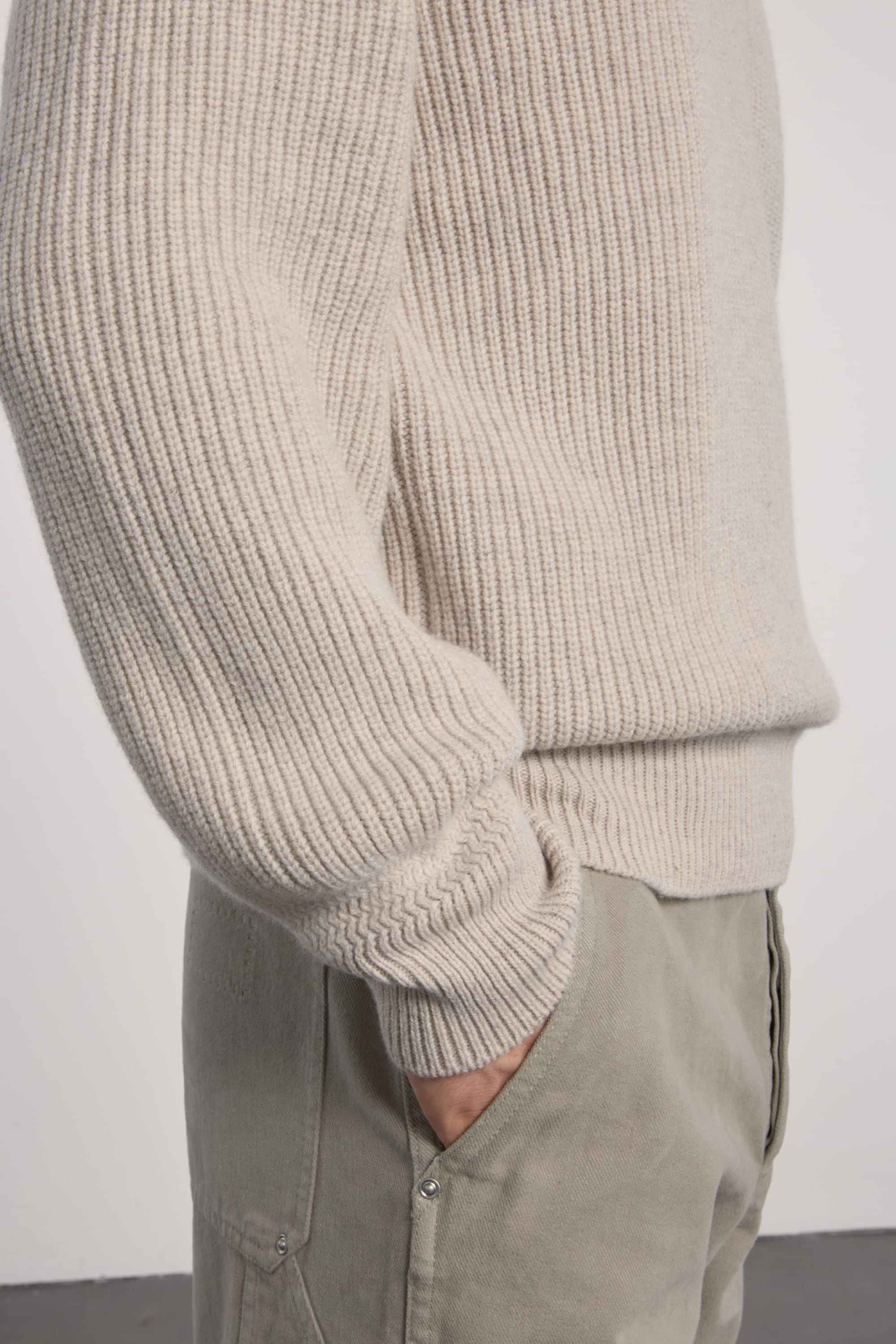 Lambswool Sailor Sweater - Greige