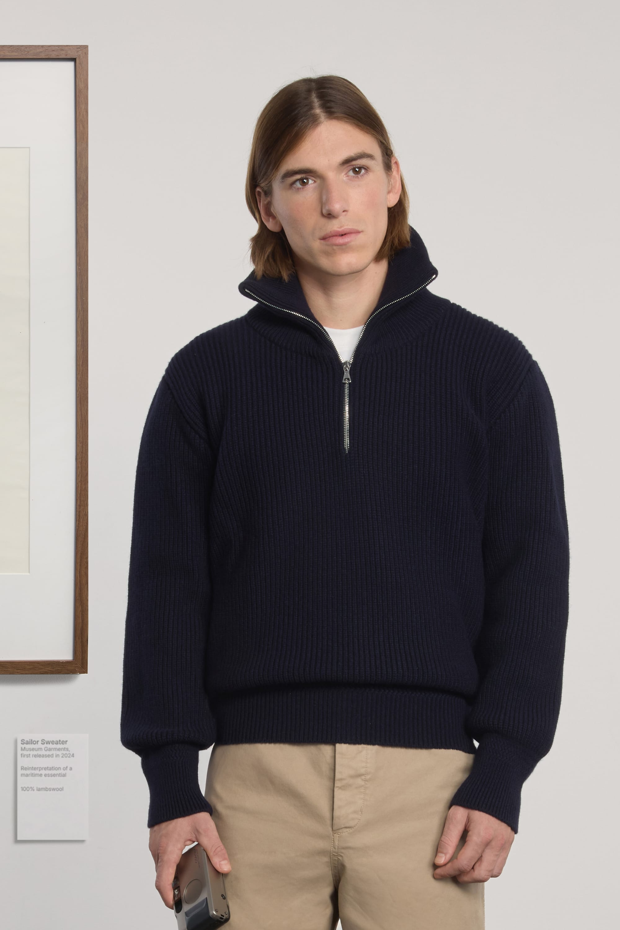 Lambswool Sailor Sweater - Navy