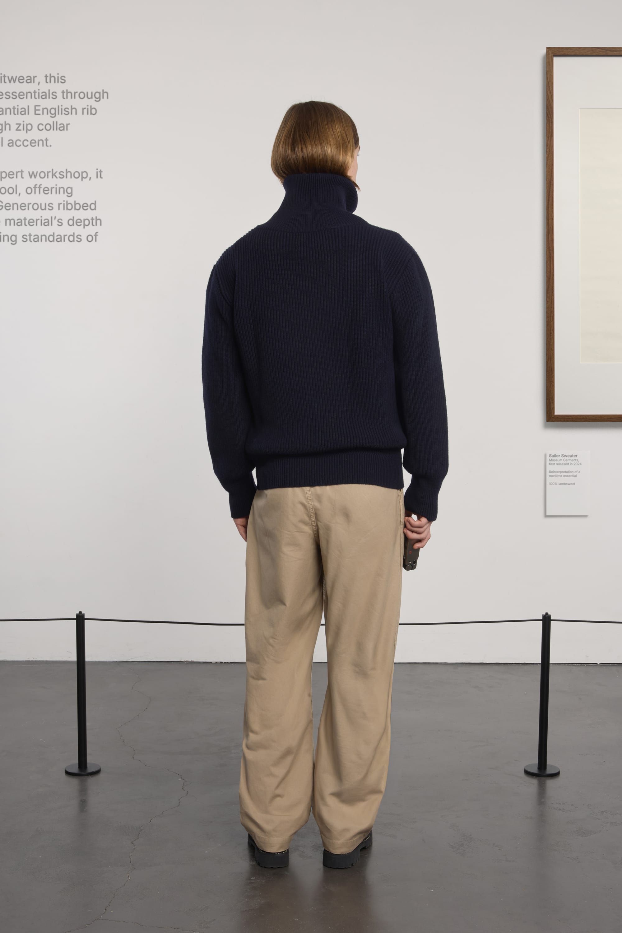 Lambswool Sailor Sweater - Navy