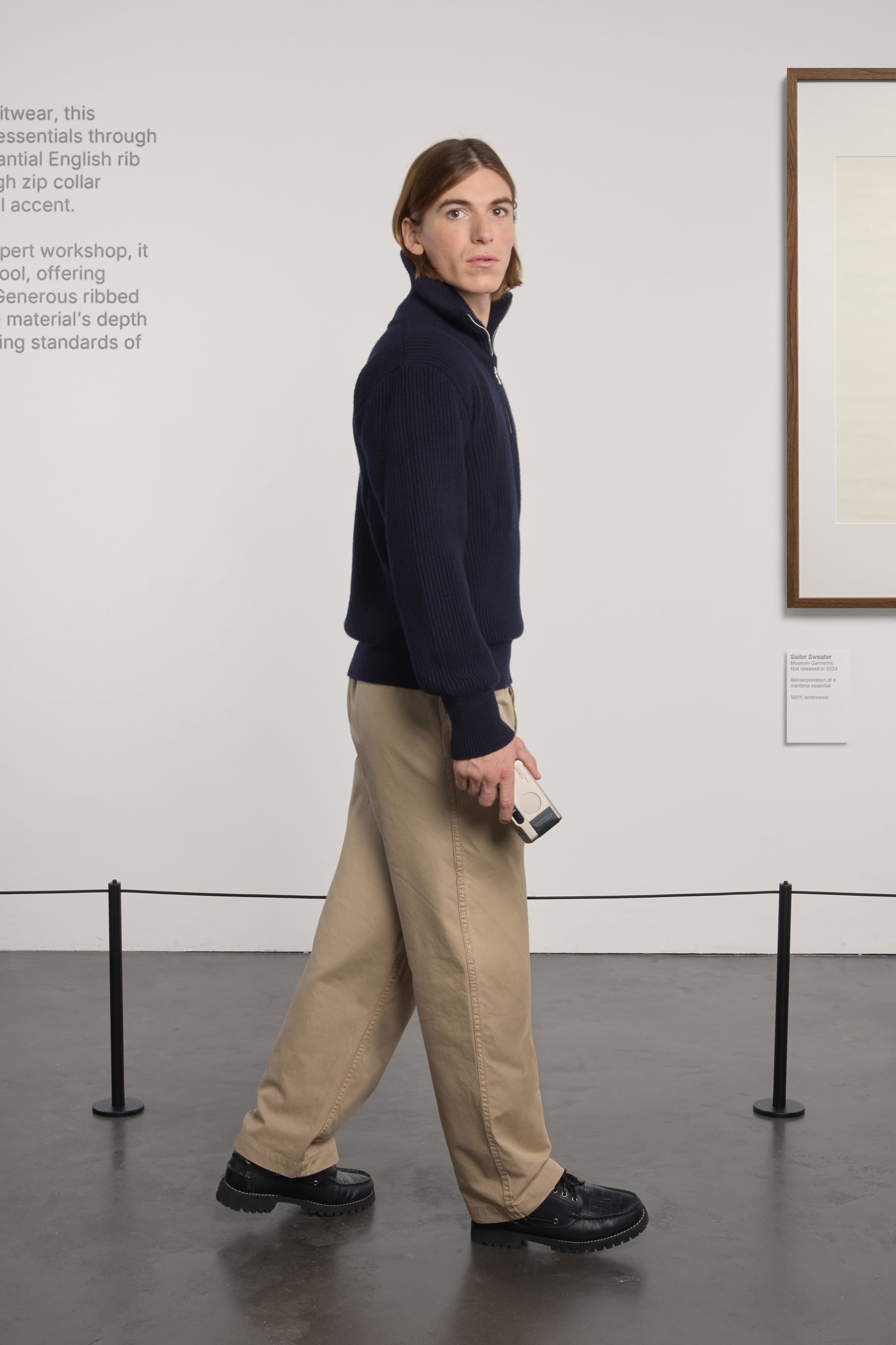 Lambswool Sailor Sweater - Navy