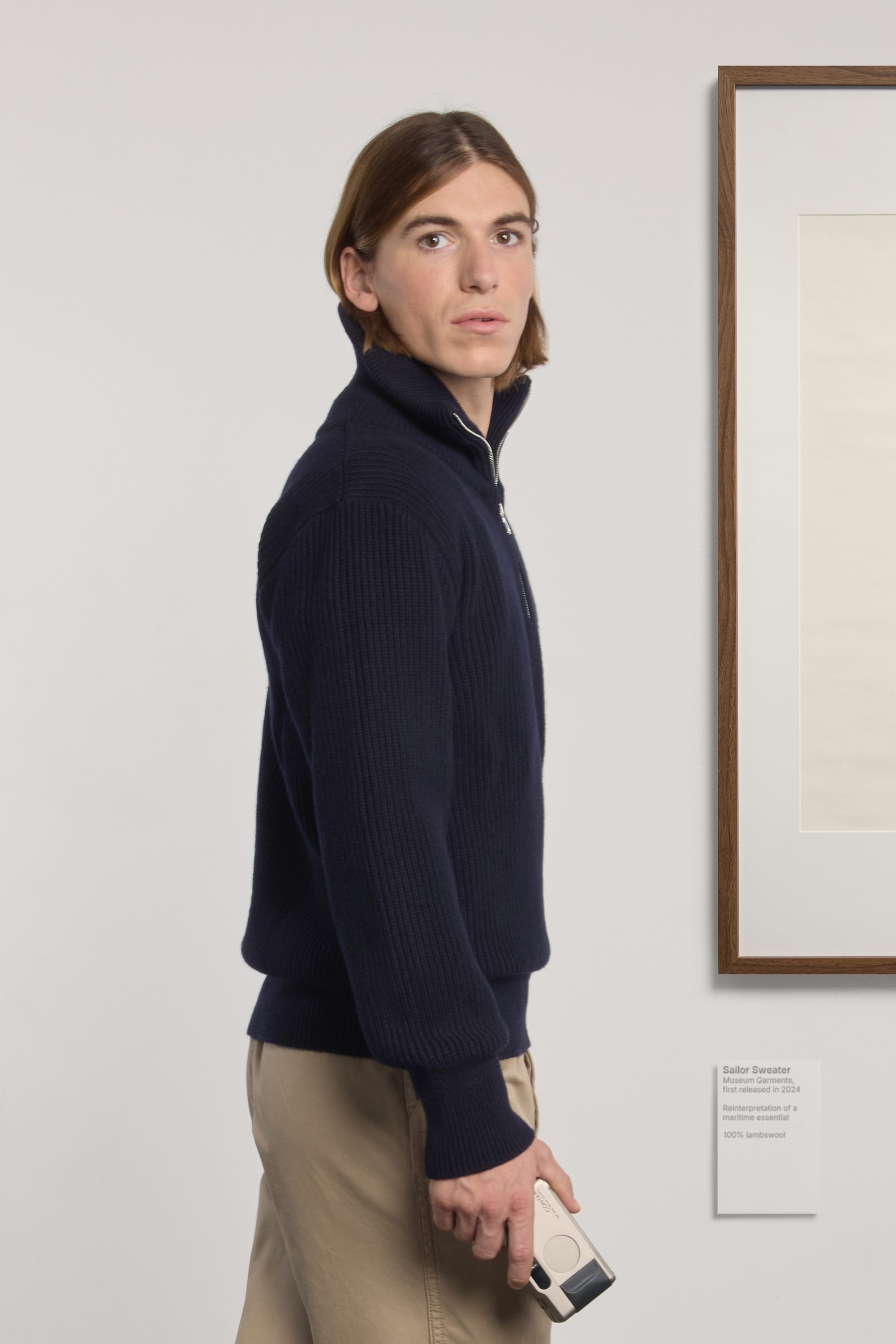 Lambswool Sailor Sweater - Navy