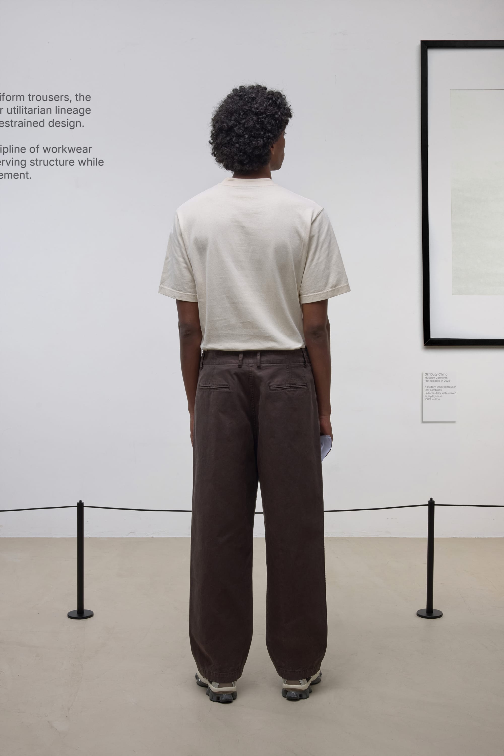 Off-Duty Chino - Sergé de Coton - Marron