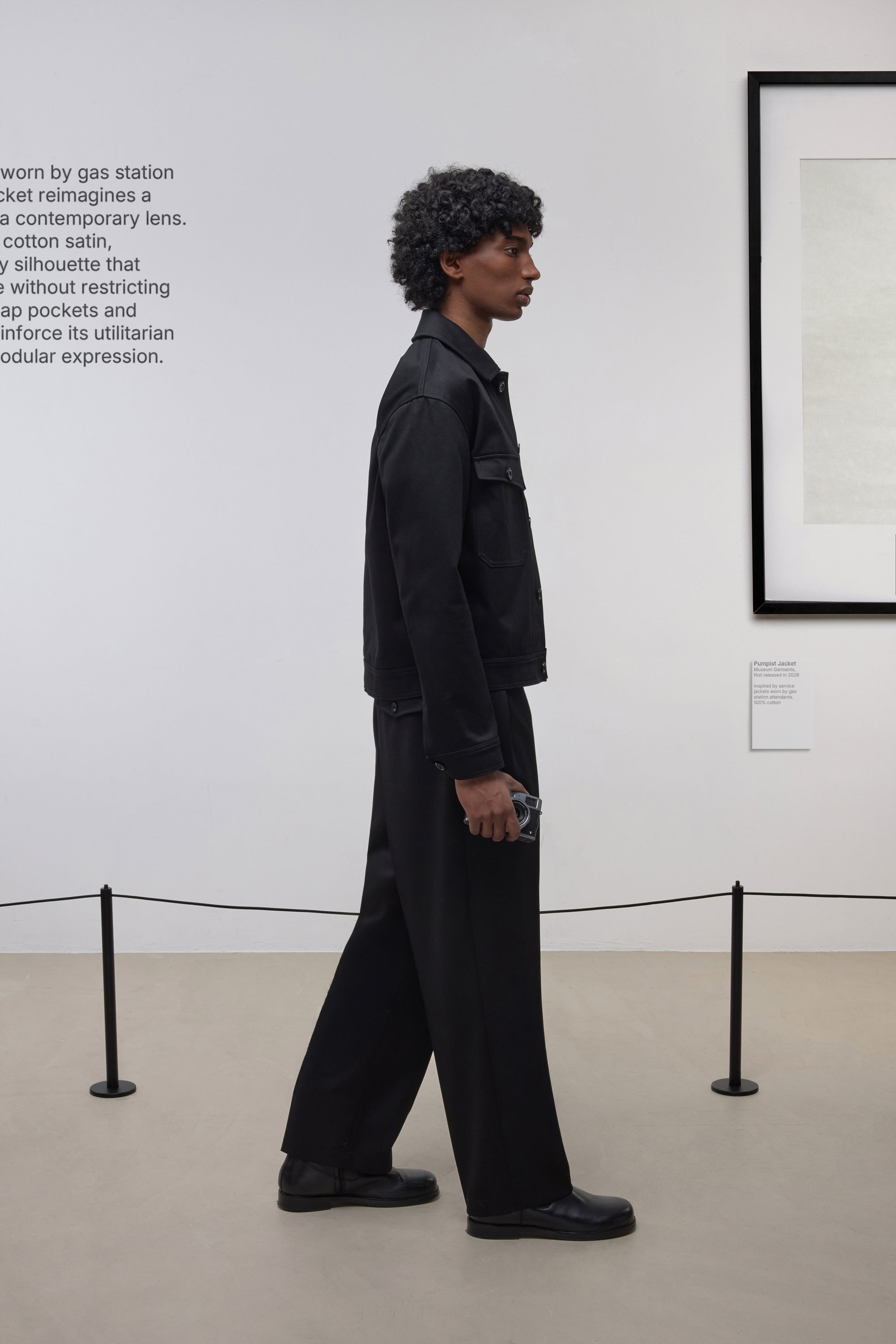 Pumpist Jacket - Cotton Sateen - Black