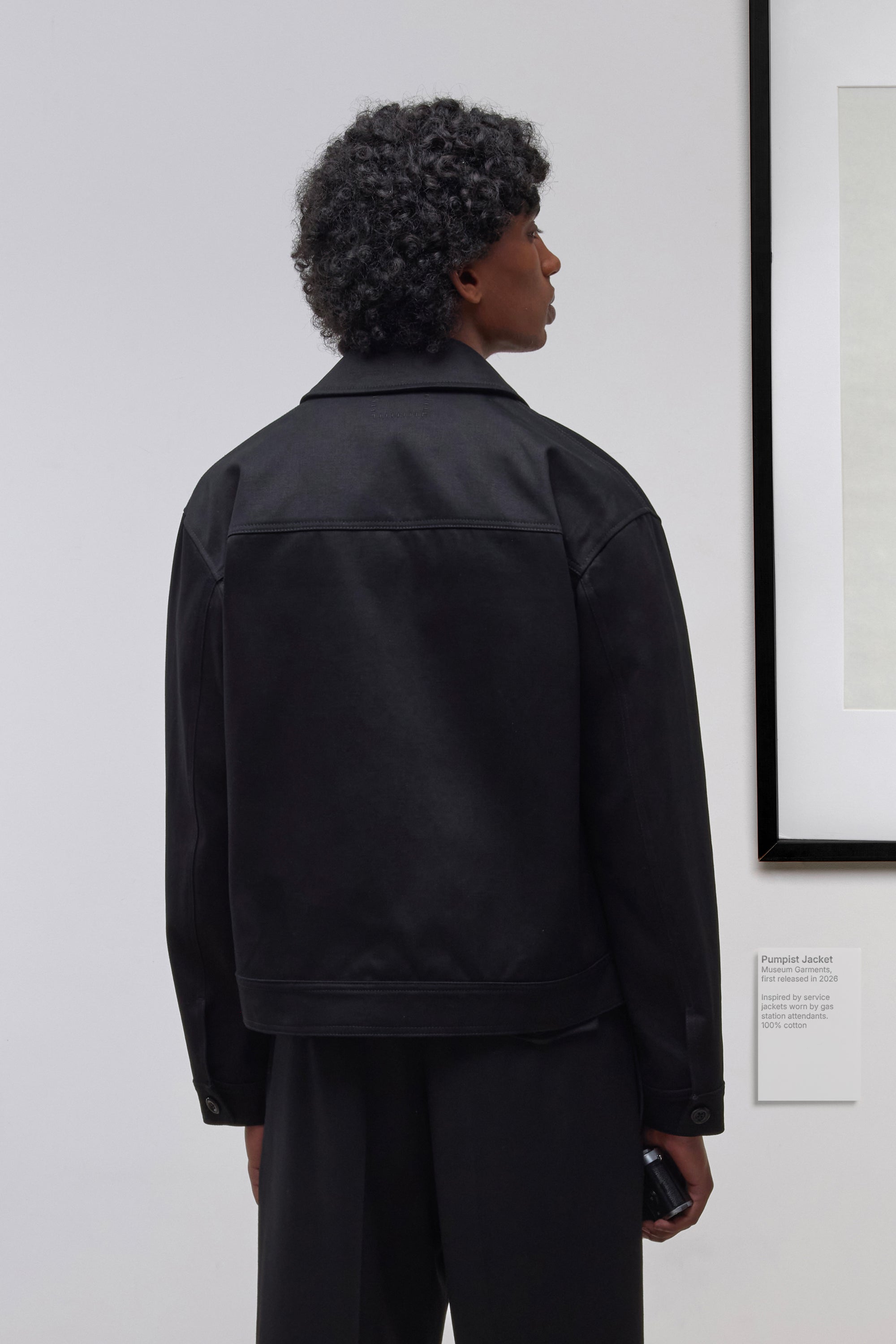 Pumpist Jacket - Cotton Sateen - Black