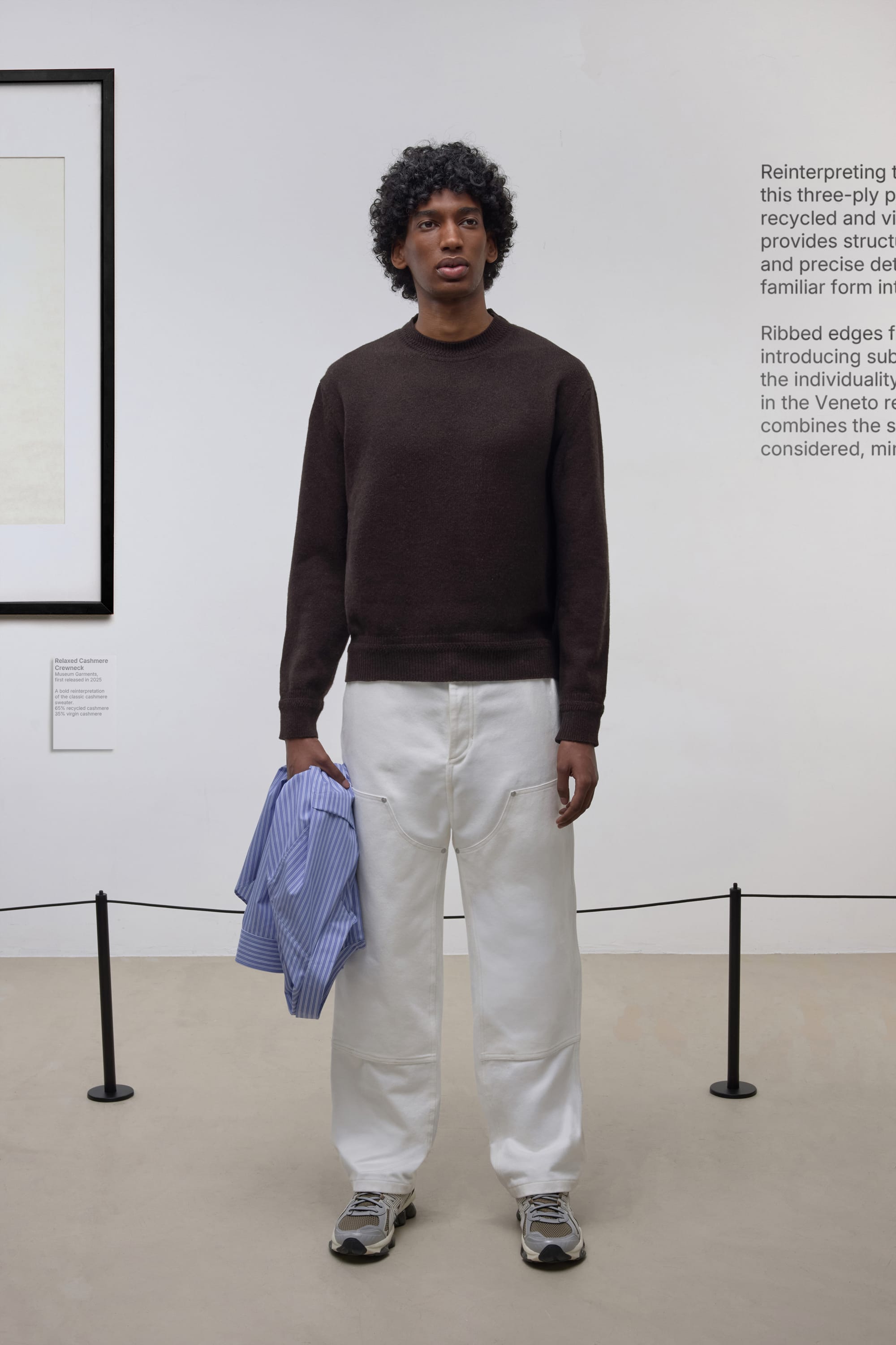 Relaxed Cashmere Crewneck - Dark Brown