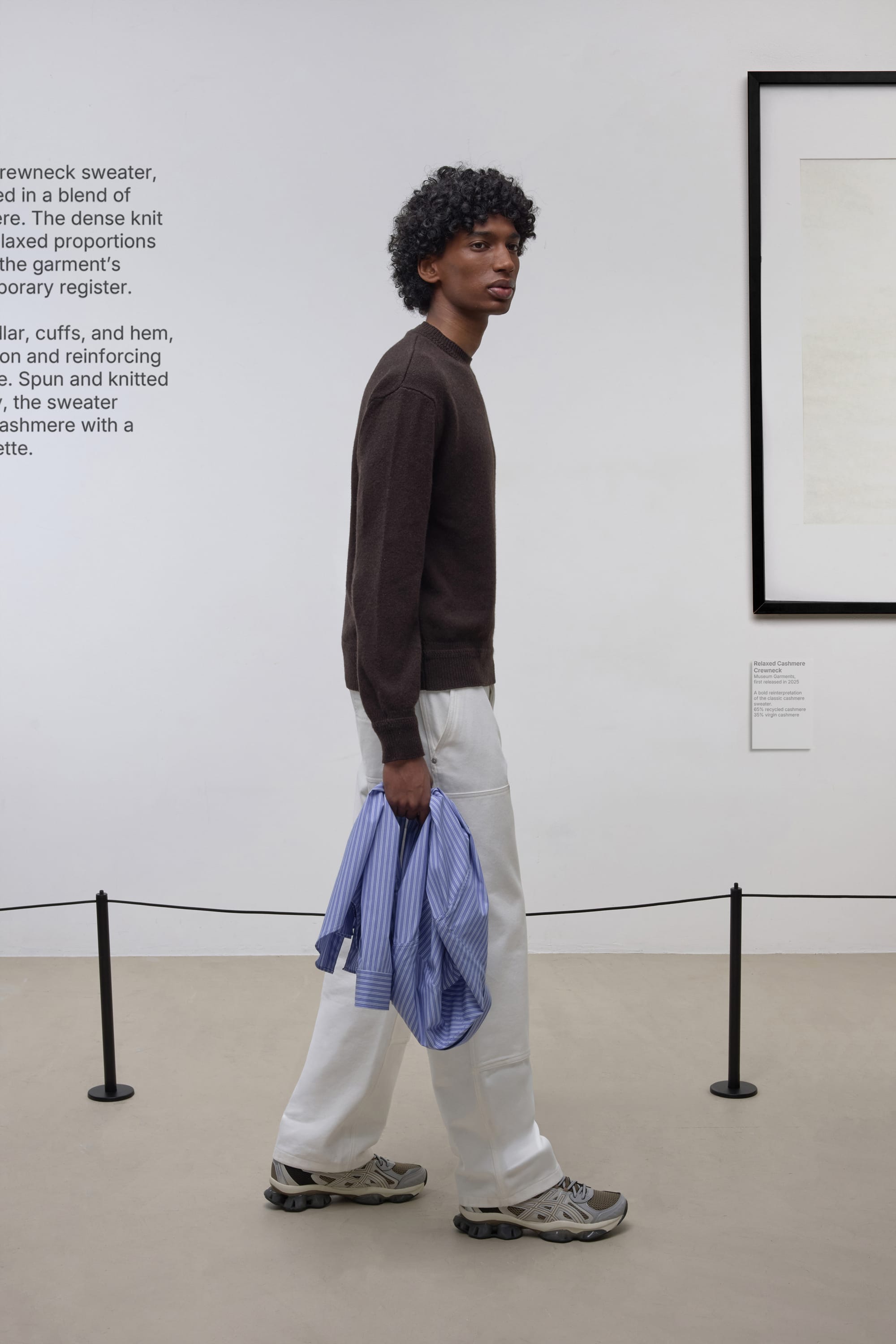 Relaxed Cashmere Crewneck - Dark Brown
