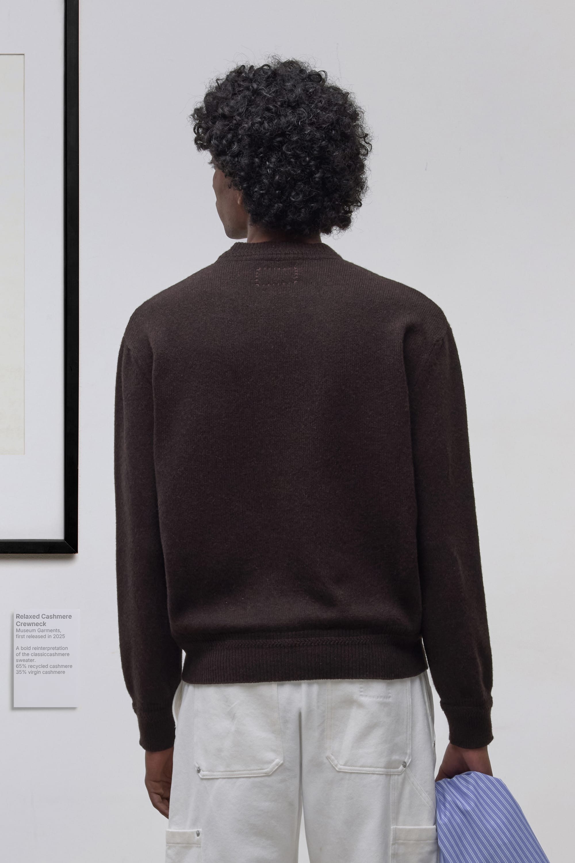 Relaxed Cashmere Crewneck - Dark Brown