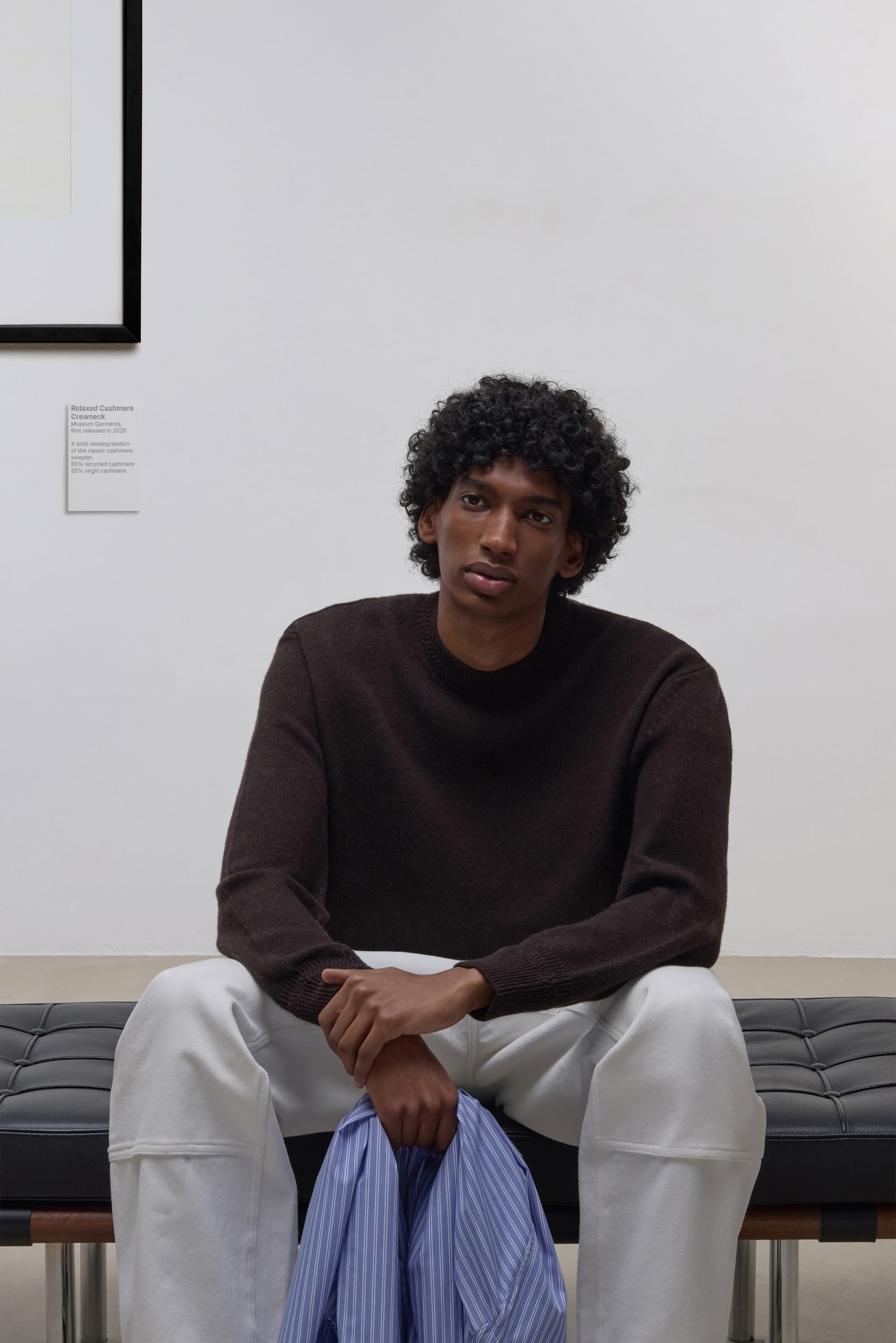 Relaxed Cashmere Crewneck - Dark Brown